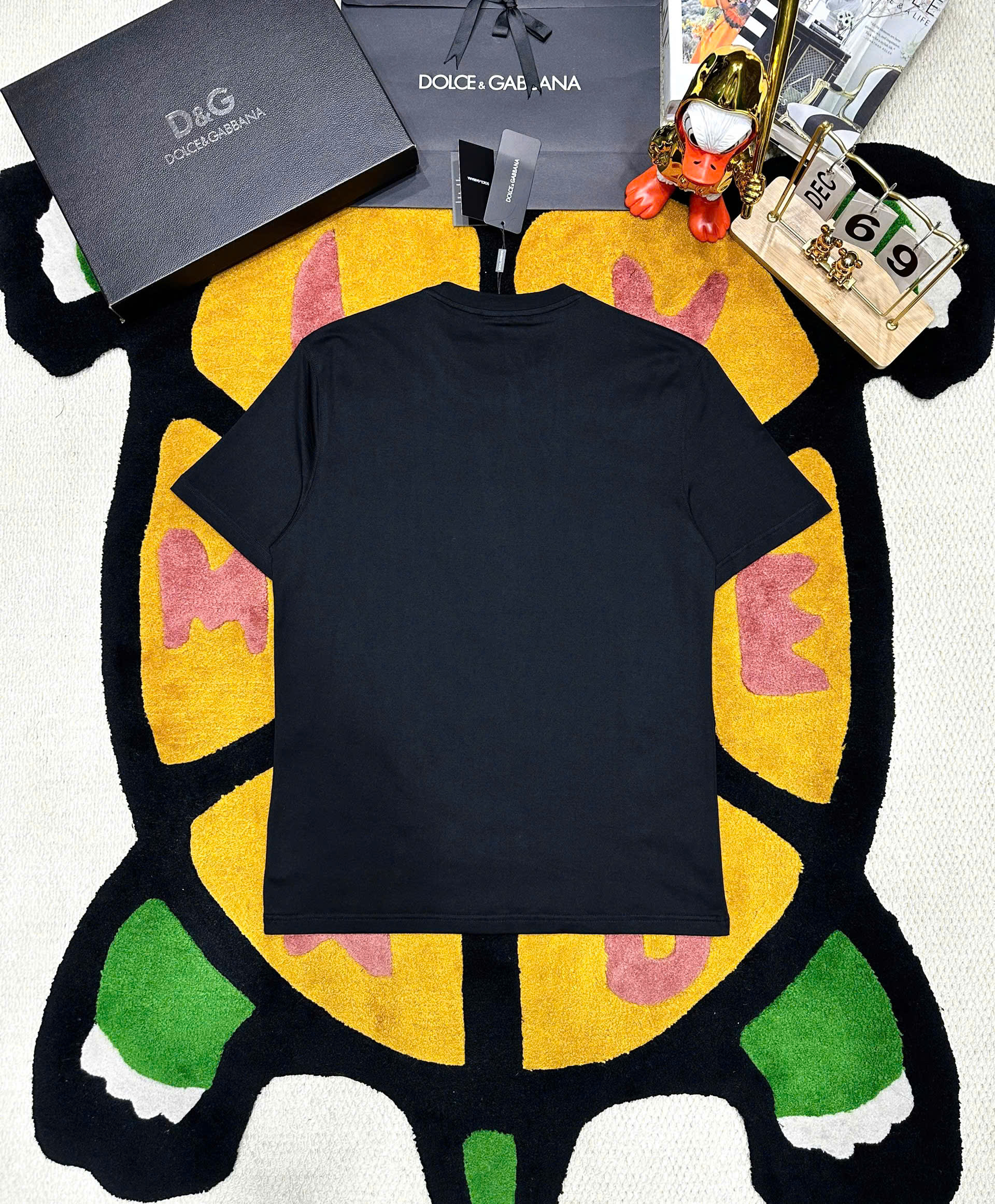 Áo phông T shirt Dolce Gabbana DG logo ngực Like Auth S-L MK\Đen