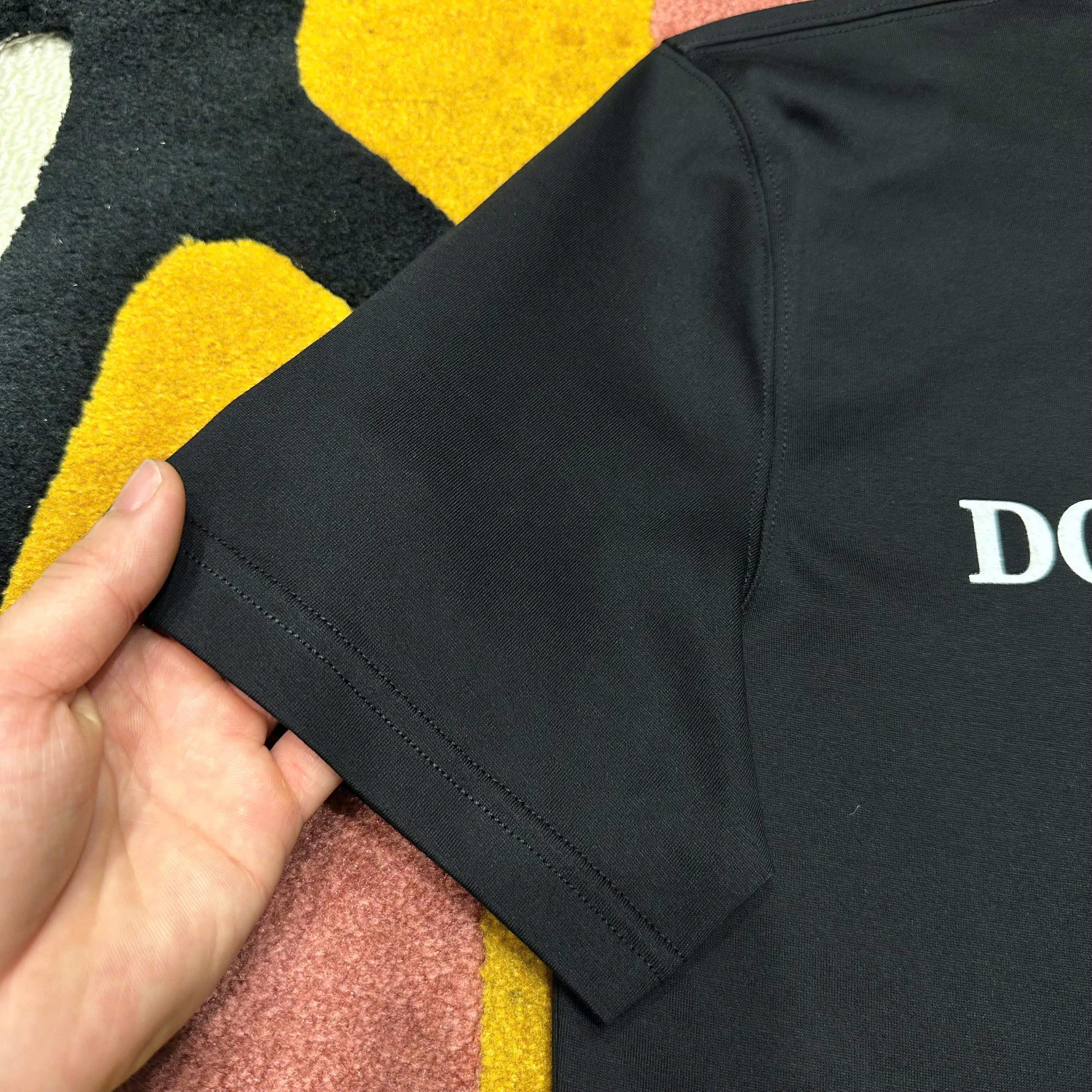Áo phông T shirt Dolce Gabbana DG logo ngực Like Auth S-L MK\Đen