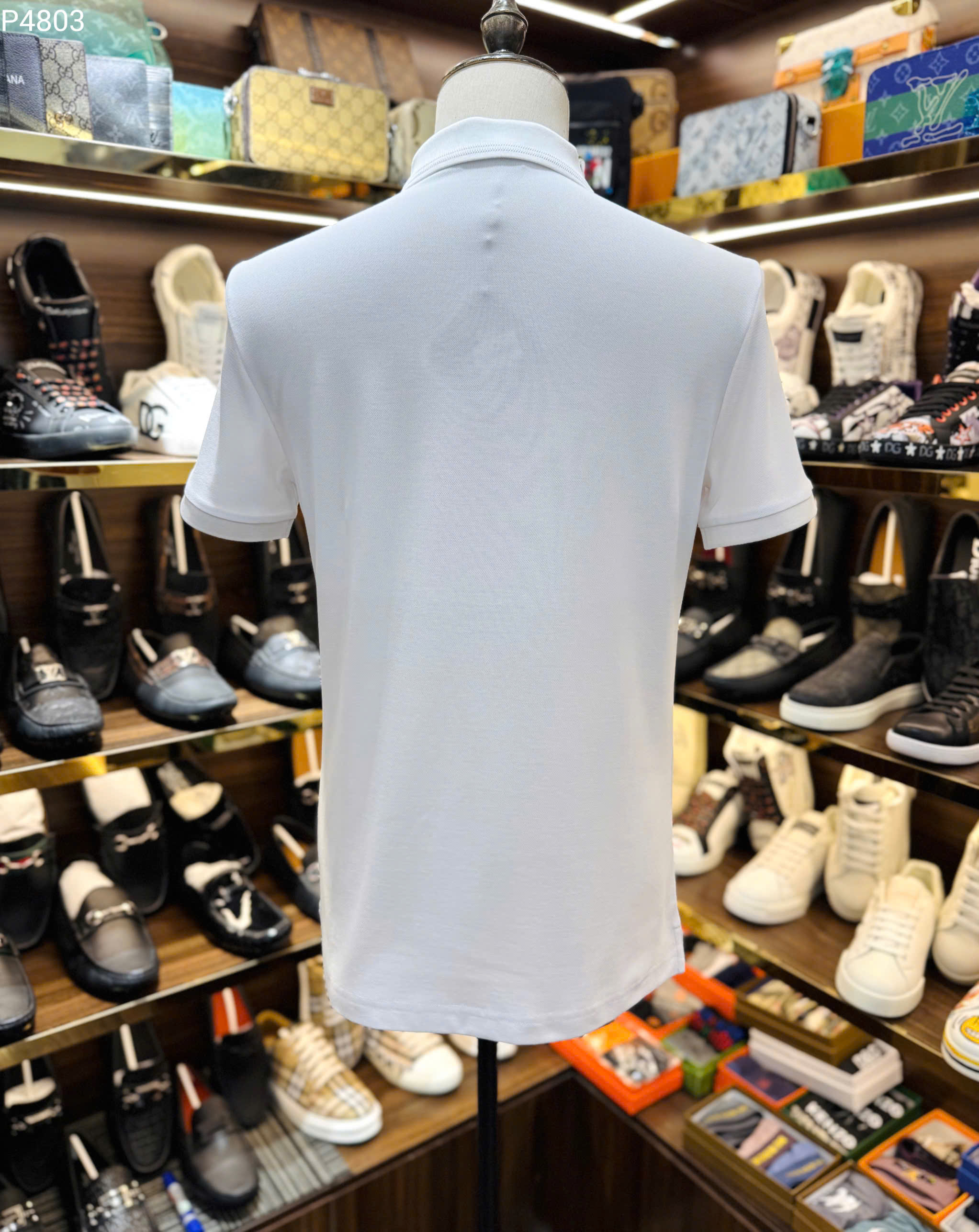 Áo polo Louis Vuitton LV thêu viền tay logo thêu ngực hình Cáo Like Auth S-XL MK