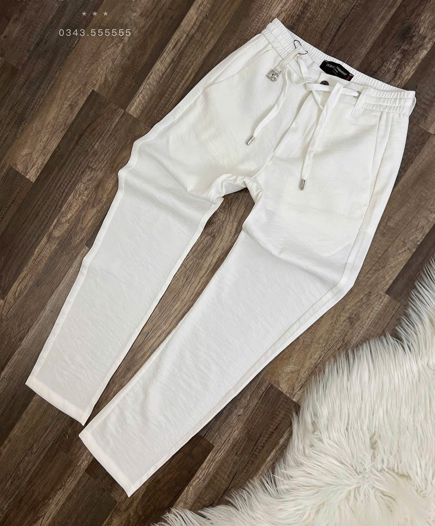 Quần đũi dài Dolce Gabbana DG logo tag bạc Like AUth 28-34 MK