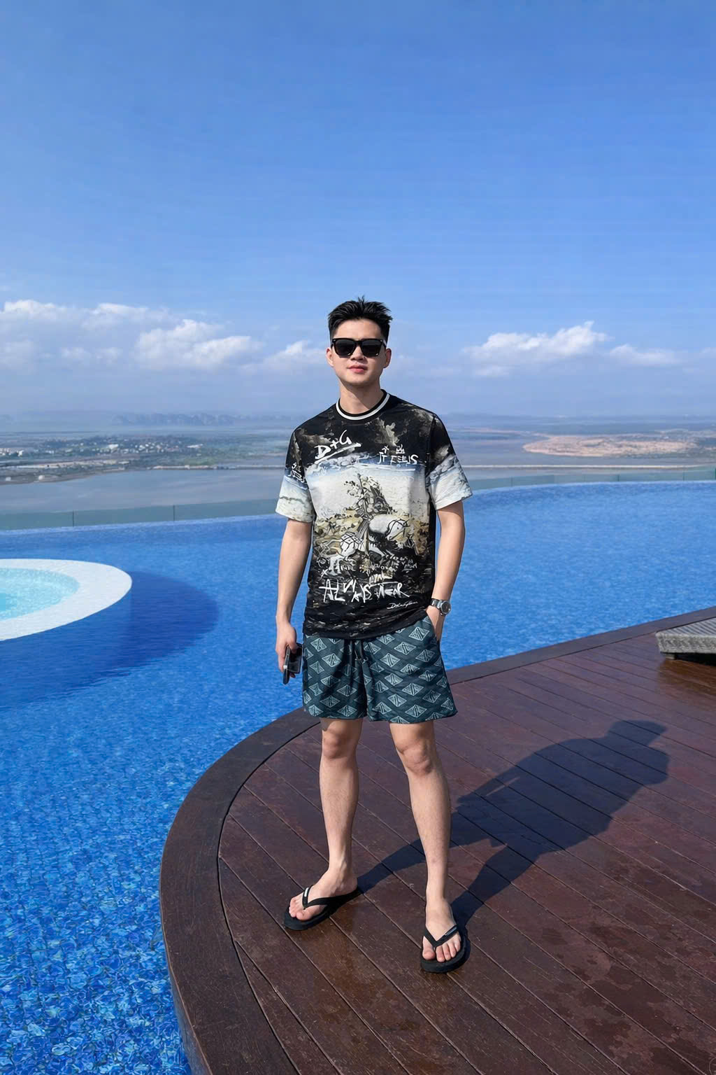 Áo phông T shirt hình Dolce Gabbana DG họa tiết kỵ sỹ Royal Like Auth 44-50 CD