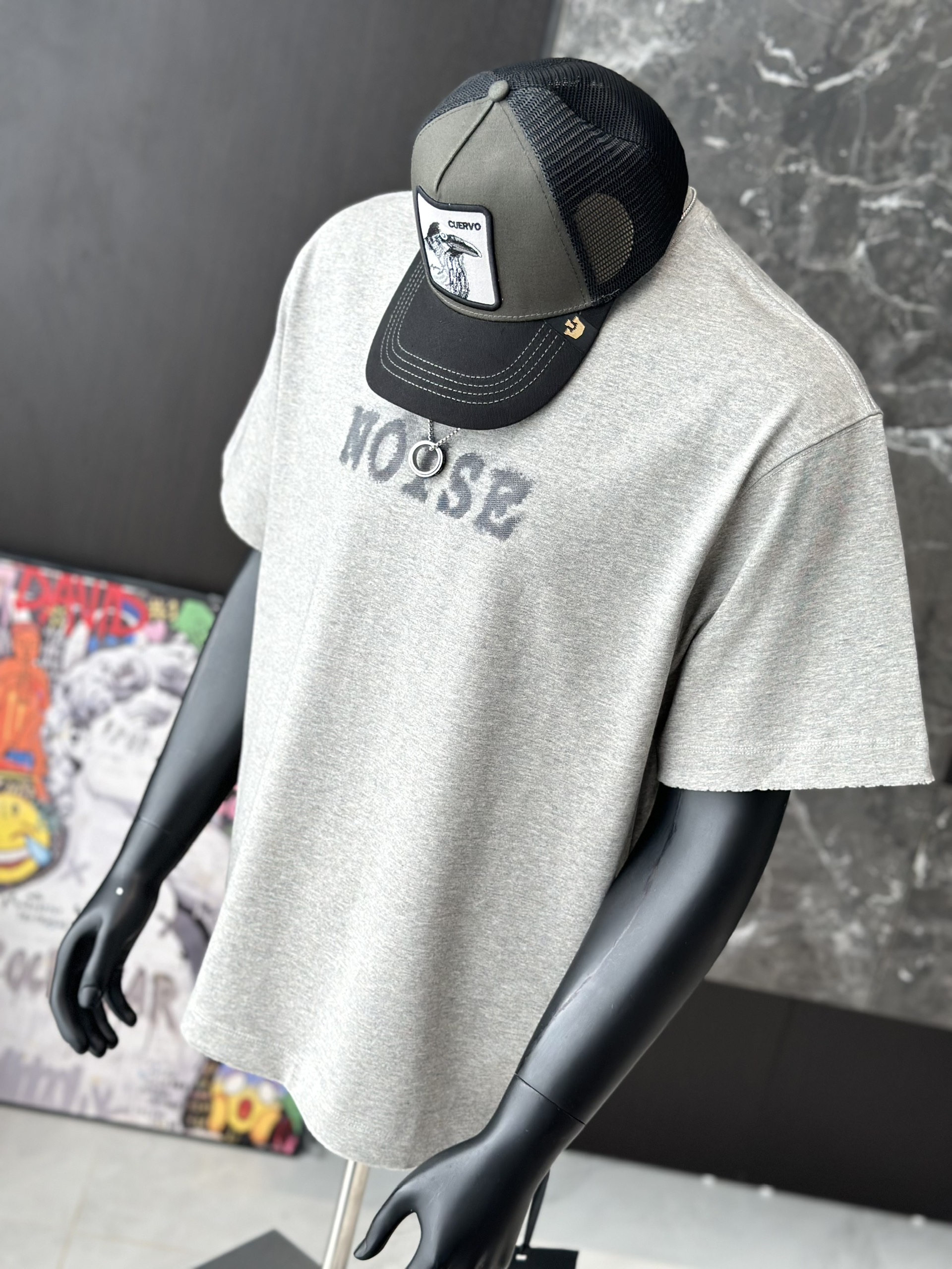 Áo phông T shirt Caras Noise form to Like Auth M-L VTN\xám