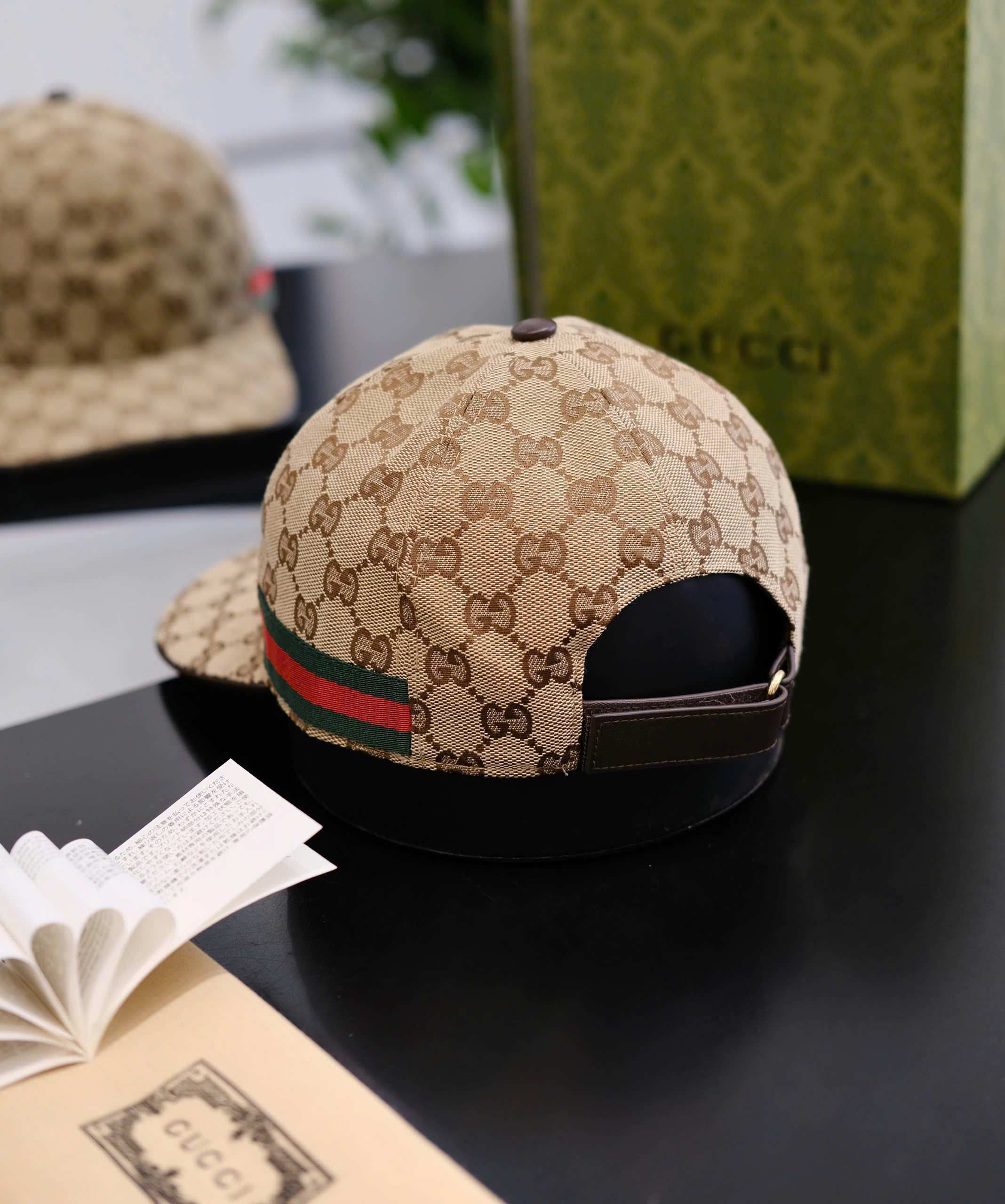 Mũ lưỡi trai nón kết Gucci GC Vàng classic tag kẻ sọc Xanh Đỏ Like Auth DDT