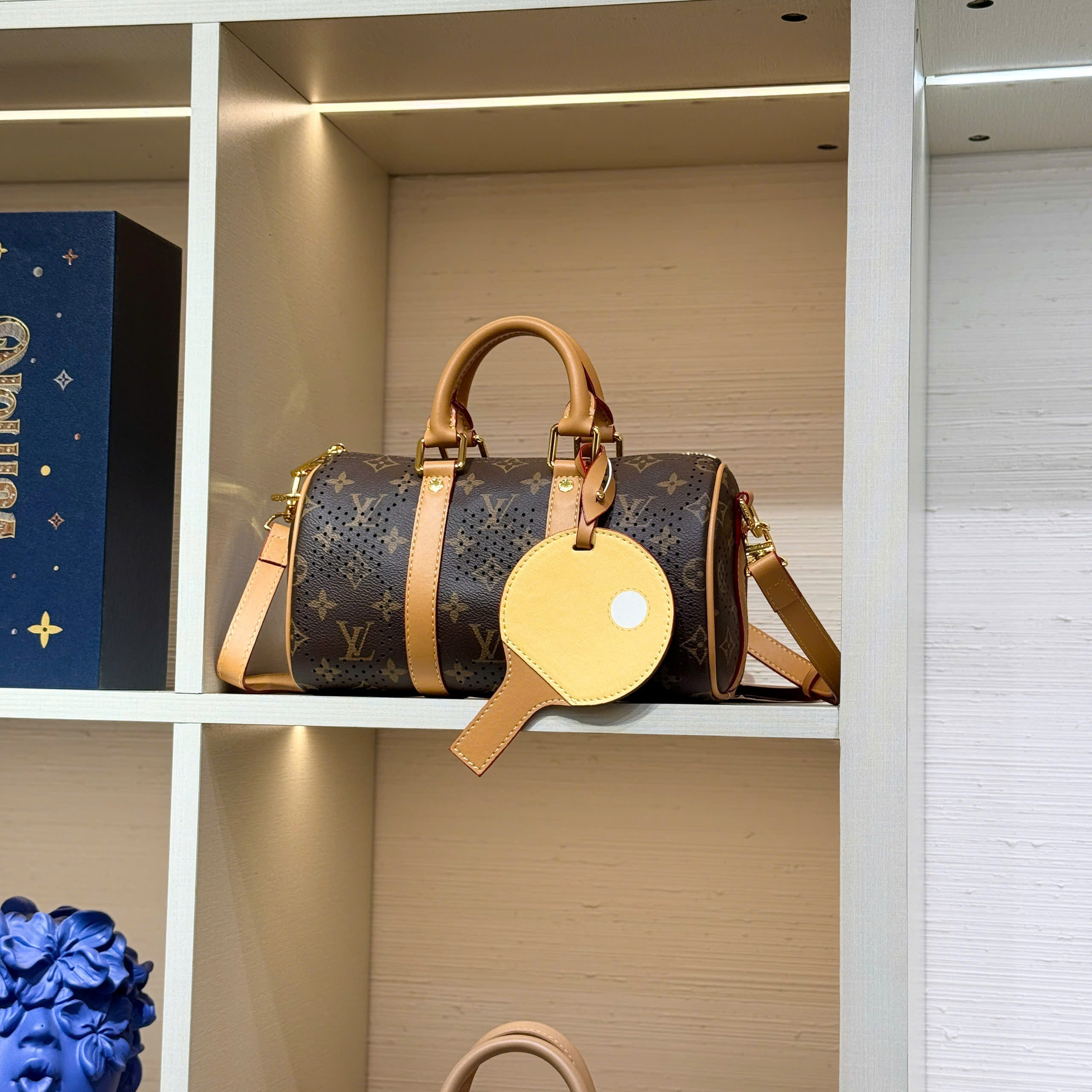Túi trống mini đeo chéo xách tay Louis Vuitton Bag LV Keepall Bandoulière Like Auth size 25 PLD