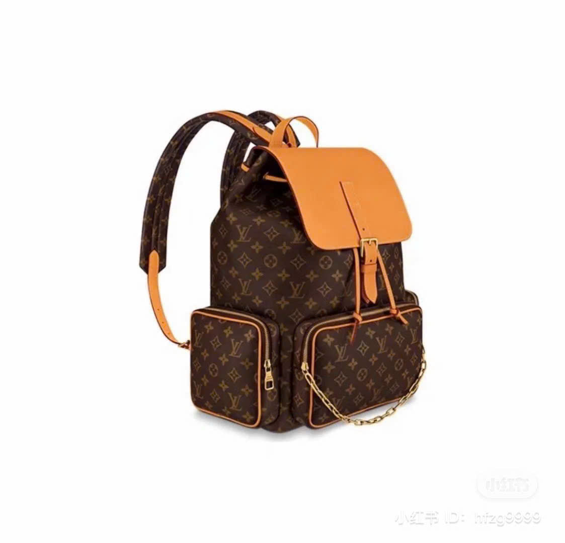Balo Louis Vuitton LV Trio Backpack monogram Like Auth 45x33x22 PLD