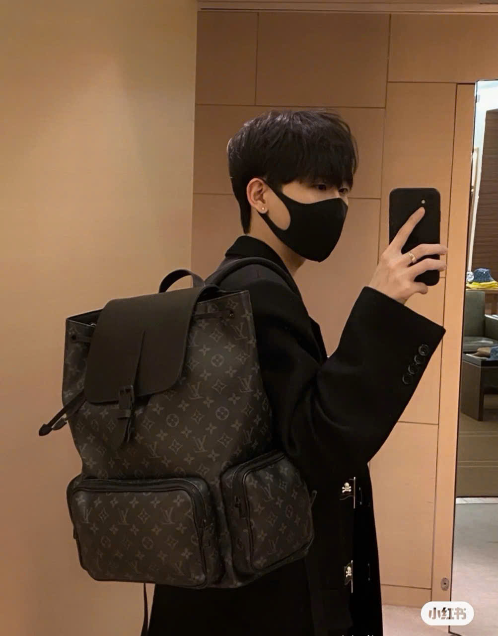 Balo Louis Vuitton LV Trio Backpack monogram Like Auth 45x33x22 PLD