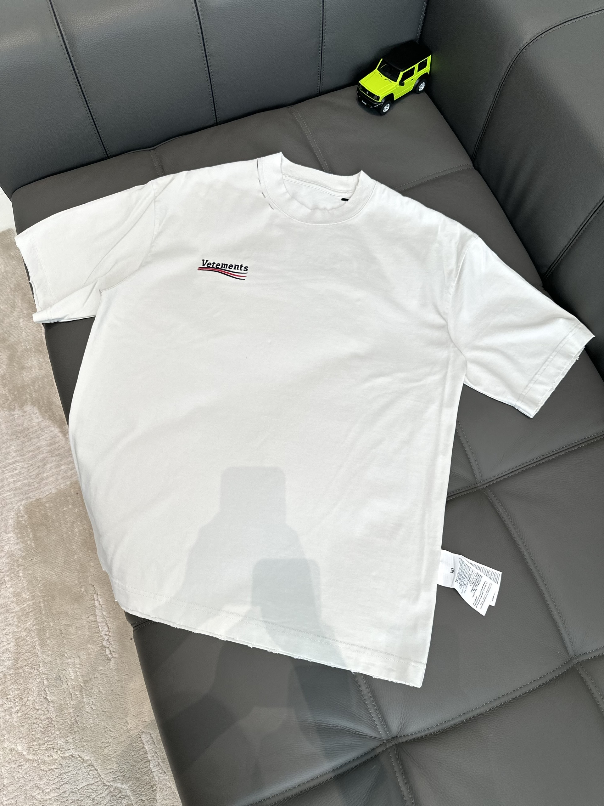 Áo phông T shirt Vetements logo wash trước sau Like Auth S-M VTN\NÂU