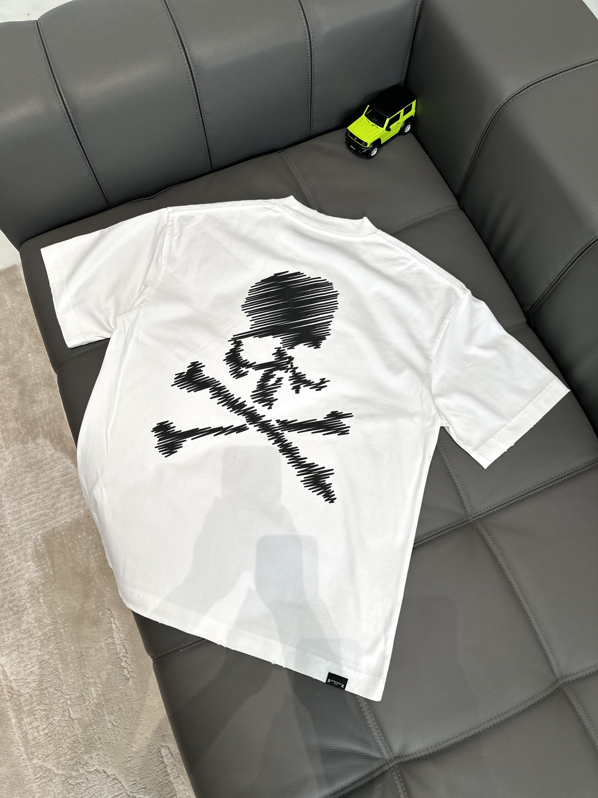 Áo phông T shirt Mastermind logo ngực họa tiết đầu lâu xương chéo lưng Like Auth S-M VTN\Đen