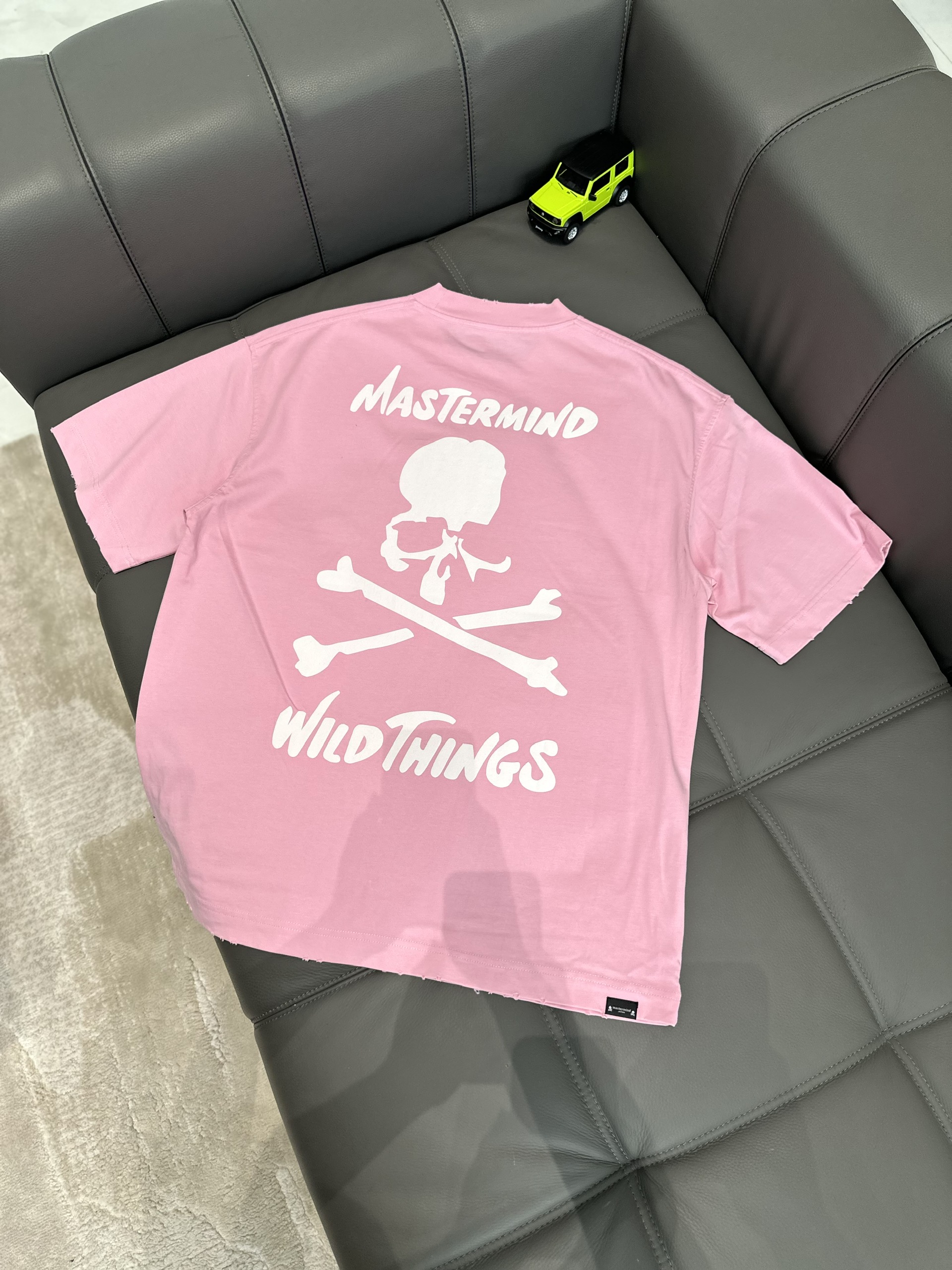 Áo phông T shirt Mastermind họa tiết đầu lâu xương chéo trước sau Like Auth S-M VTN\HỒNG