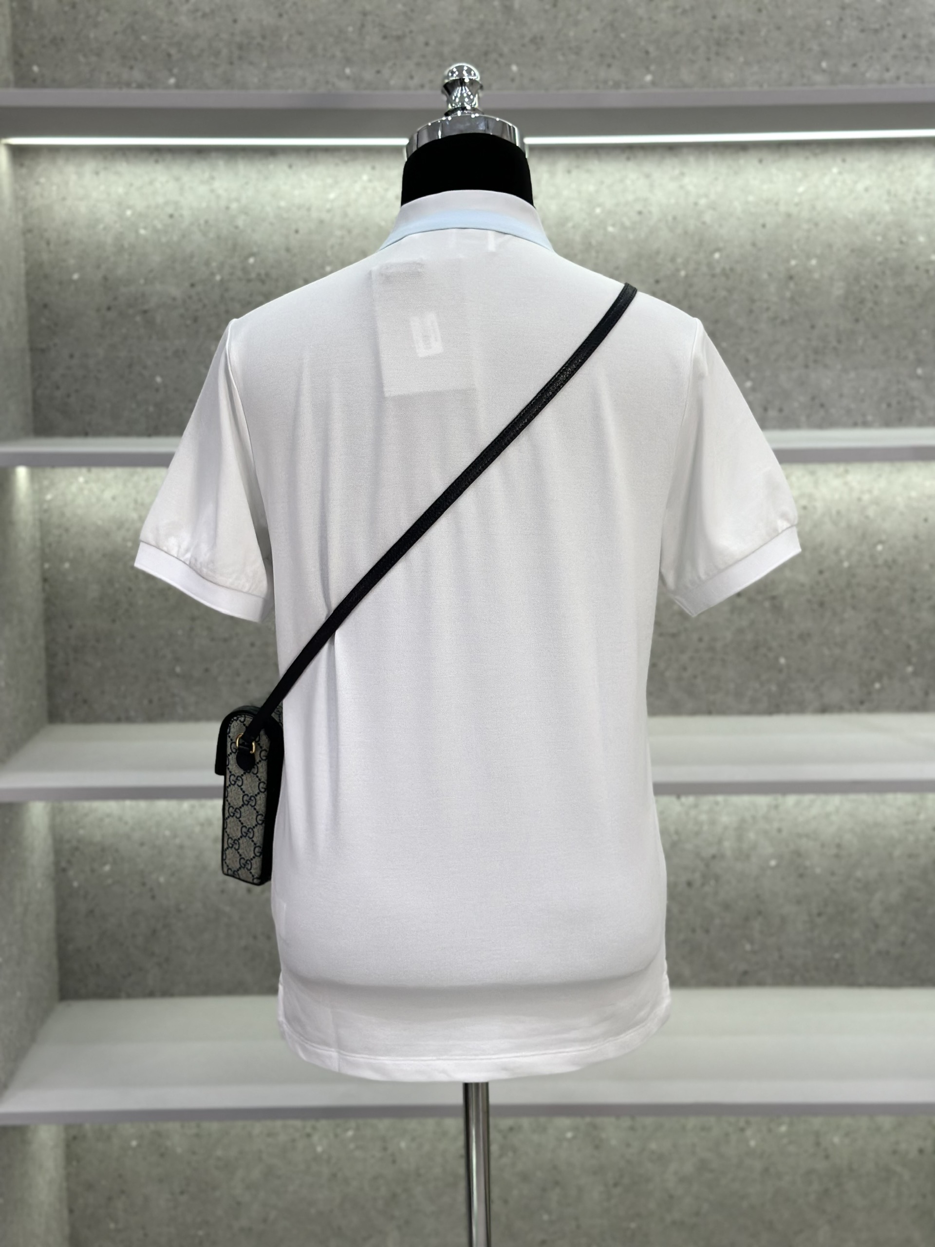 Áo polo Burberry BBR trơn phối màu logo chữ cổ Like Auth 1-1 on web VTN