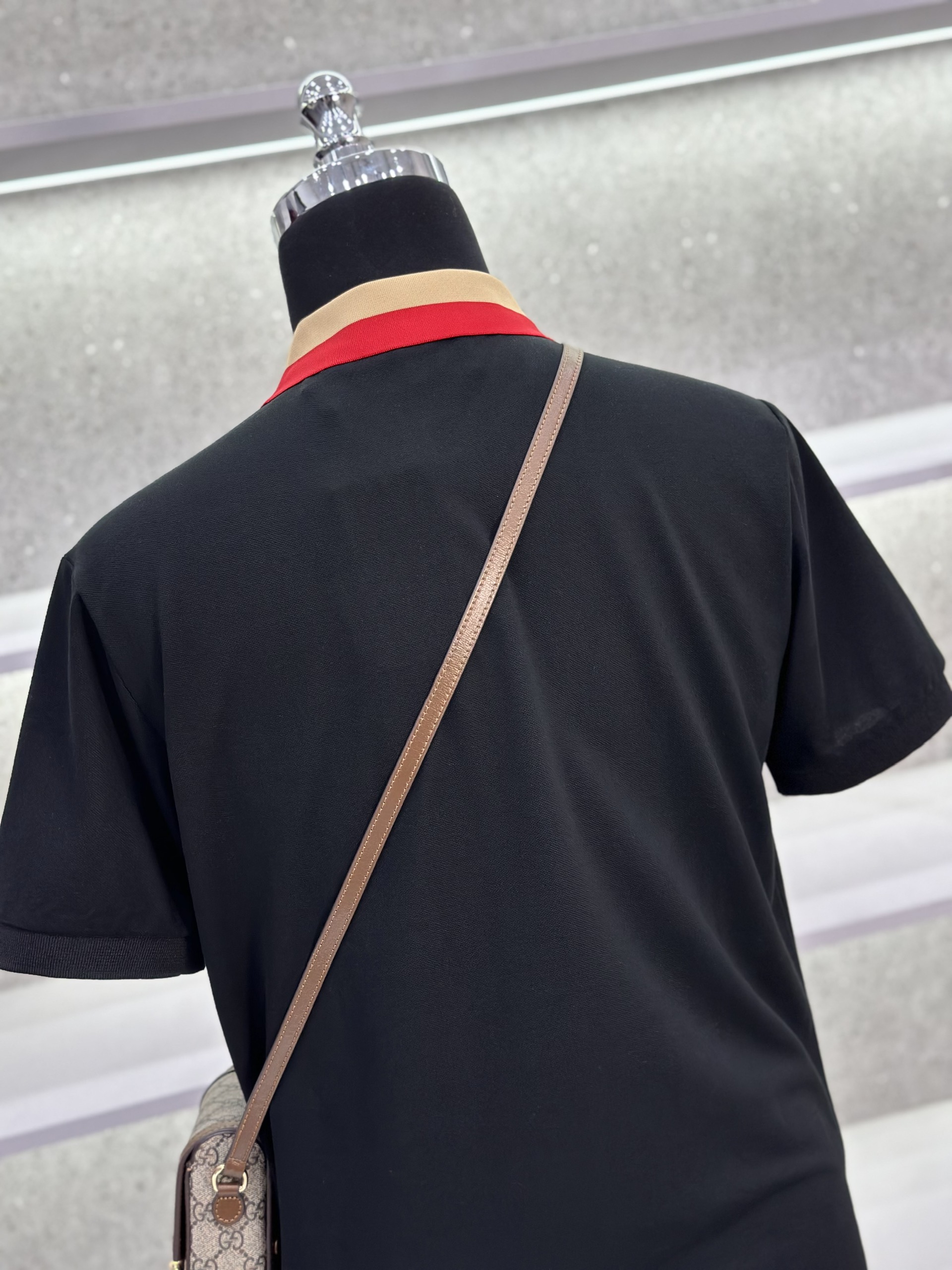 Áo polo Burberry BBR trơn phối màu logo chữ cổ Like Auth 1-1 on web VTN