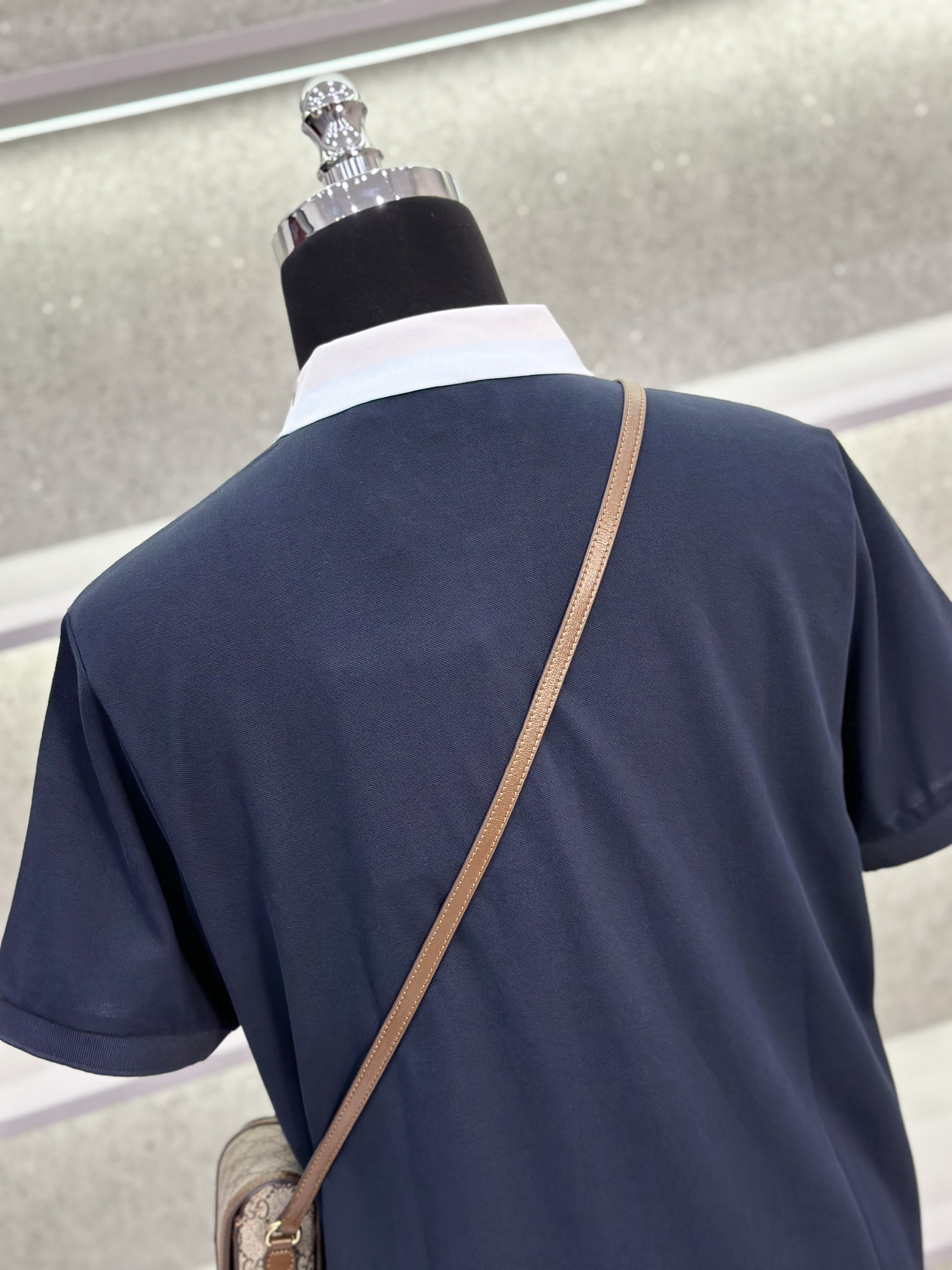 Áo polo Burberry BBR trơn phối màu logo chữ cổ Like Auth 1-1 on web VTN