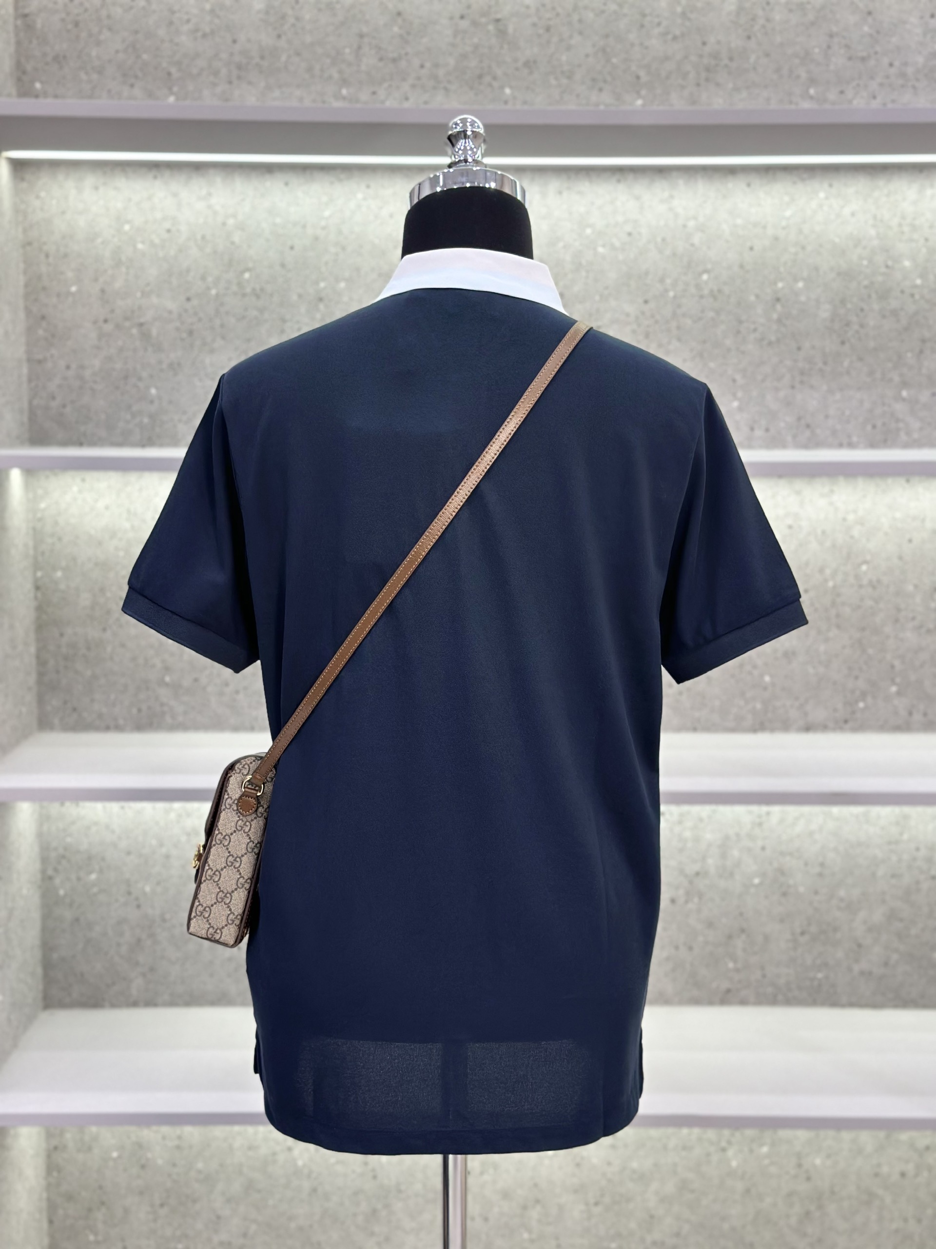 Áo polo Burberry BBR trơn phối màu logo chữ cổ Like Auth 1-1 on web VTN