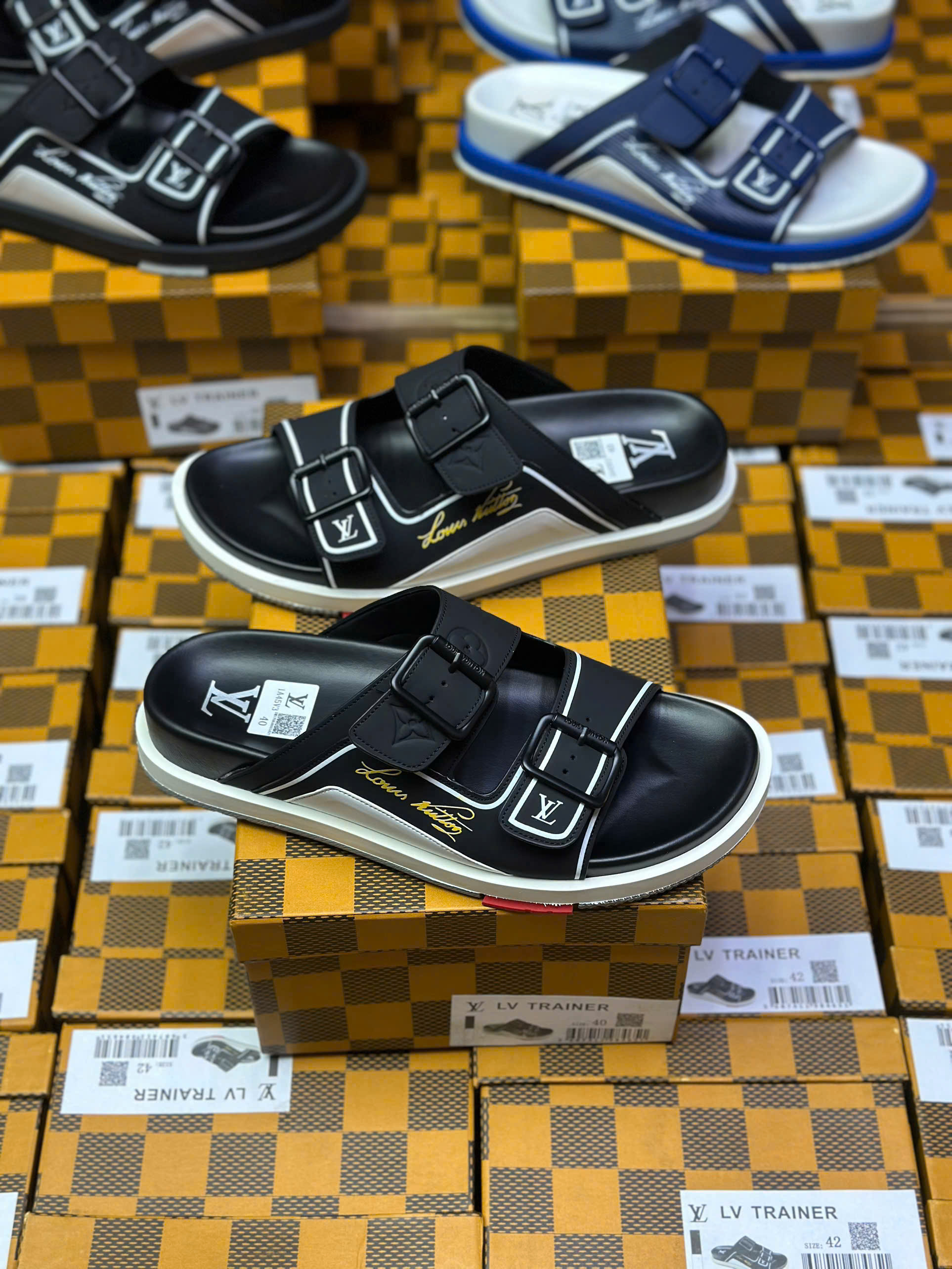 Dép lê Louis Vuitton LV Trainer quai cài Like Auth 38-43 MK