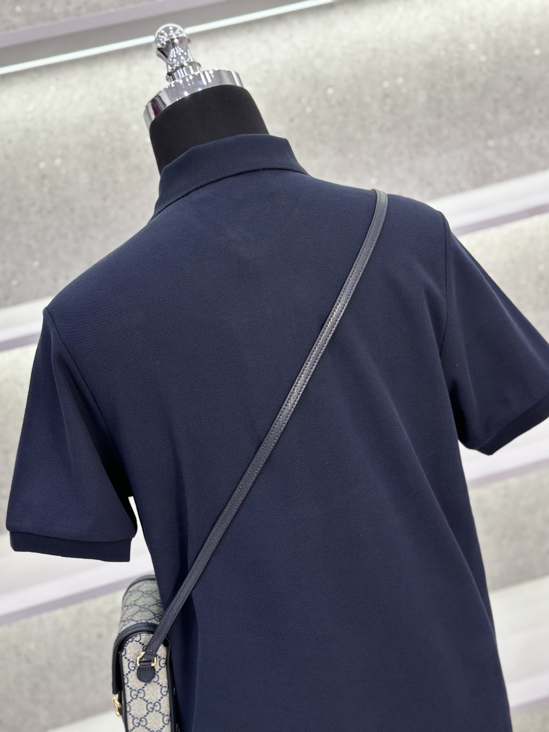 Áo polo Burberry BBR logo TB thêu ngực phối kẻ sọc dọc khuy Like Auth 1-1 on web VTN