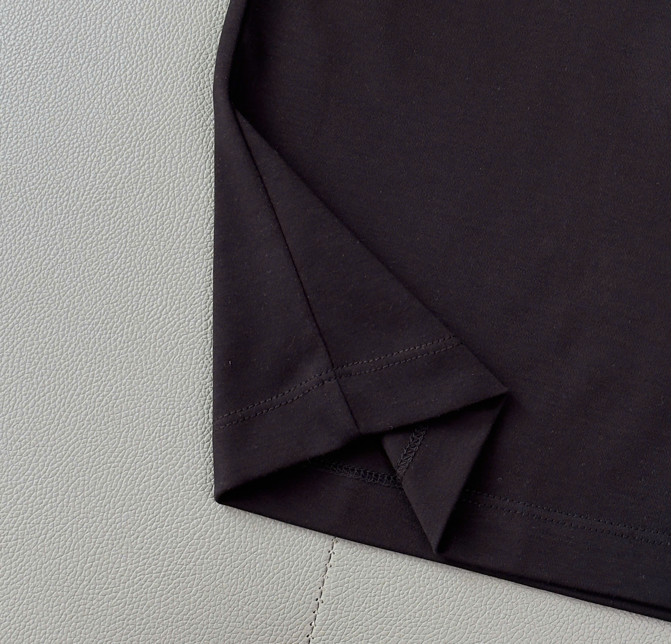 Áo phông T shirt Dior CD logo thêu ngực chữ Xám Like Auth M-XL DDT\Đen