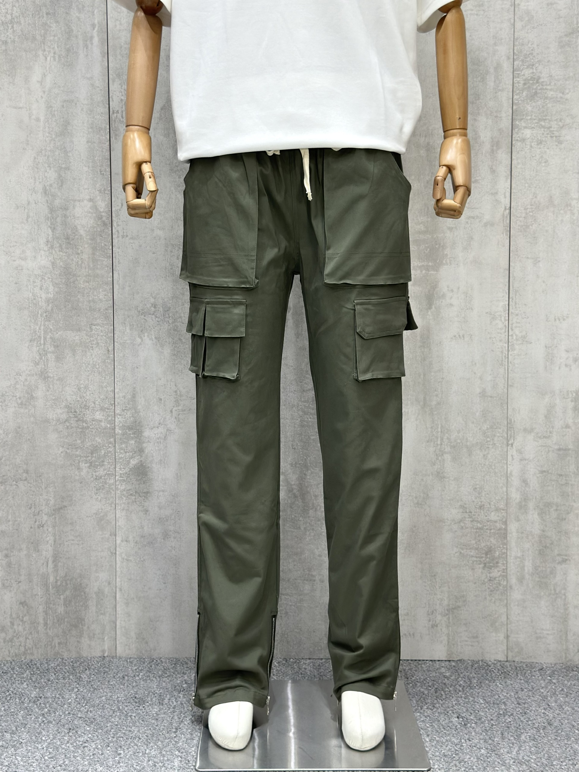 Quần Jogger TANYA Xanh Rêu túi hộp khóa ZIP M-XL VTN
