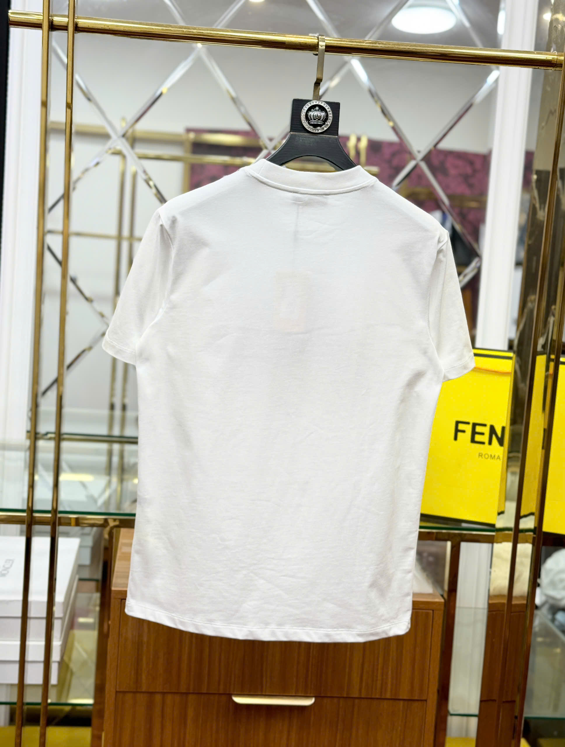 Áo phông T shirt Fendi Roma FD logo wash ngực Like Auth 44-50 CD
