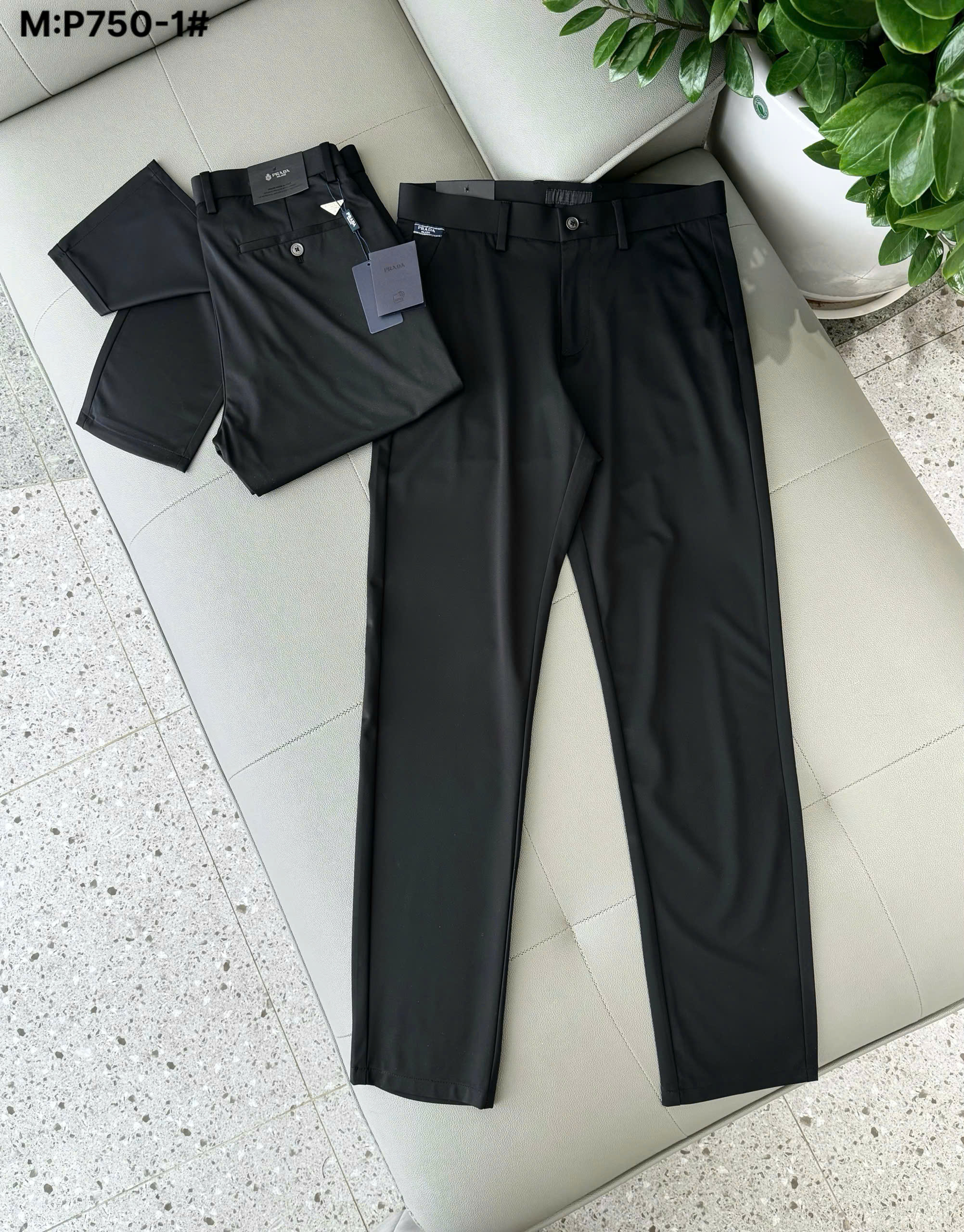 Quần âu tây Prada logo tag tam giác Like Auth 30-36 DDT