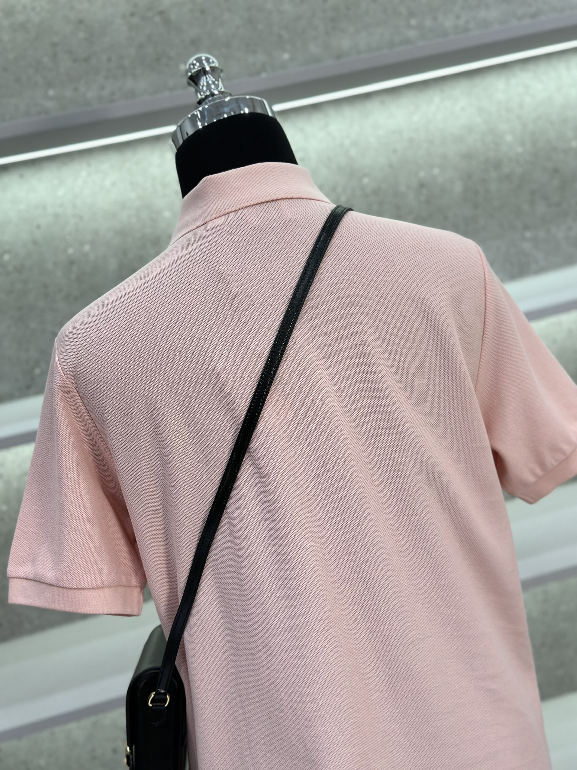 Áo polo Burberry BBR logo ngựa thêu ngực phối kẻ sọc dọc khuy Like Auth 1-1 on web VTN