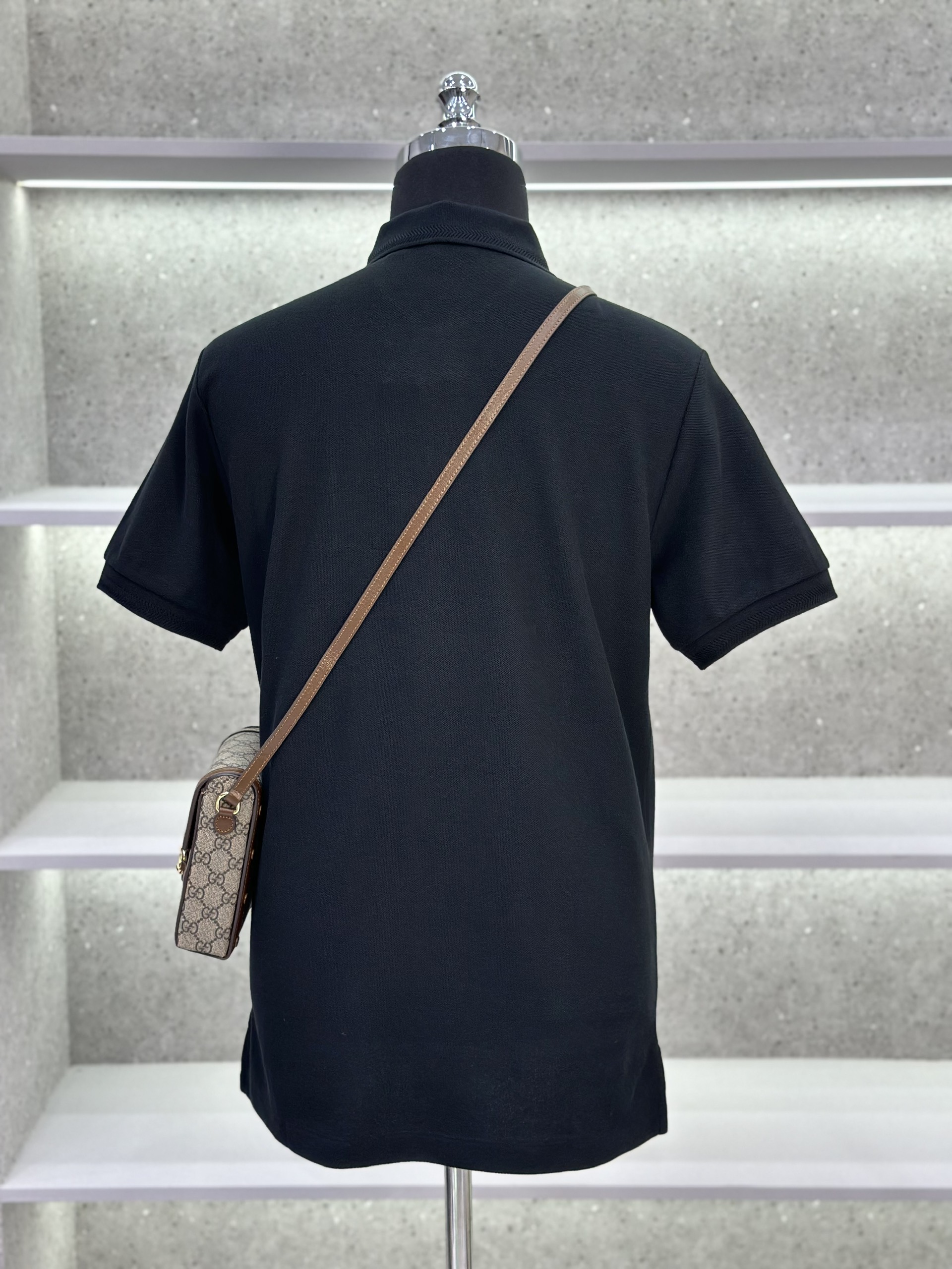 Áo polo Burberry BBR logo ngựa thêu ngực phối kẻ sọc dọc khuy Like Auth 1-1 on web VTN
