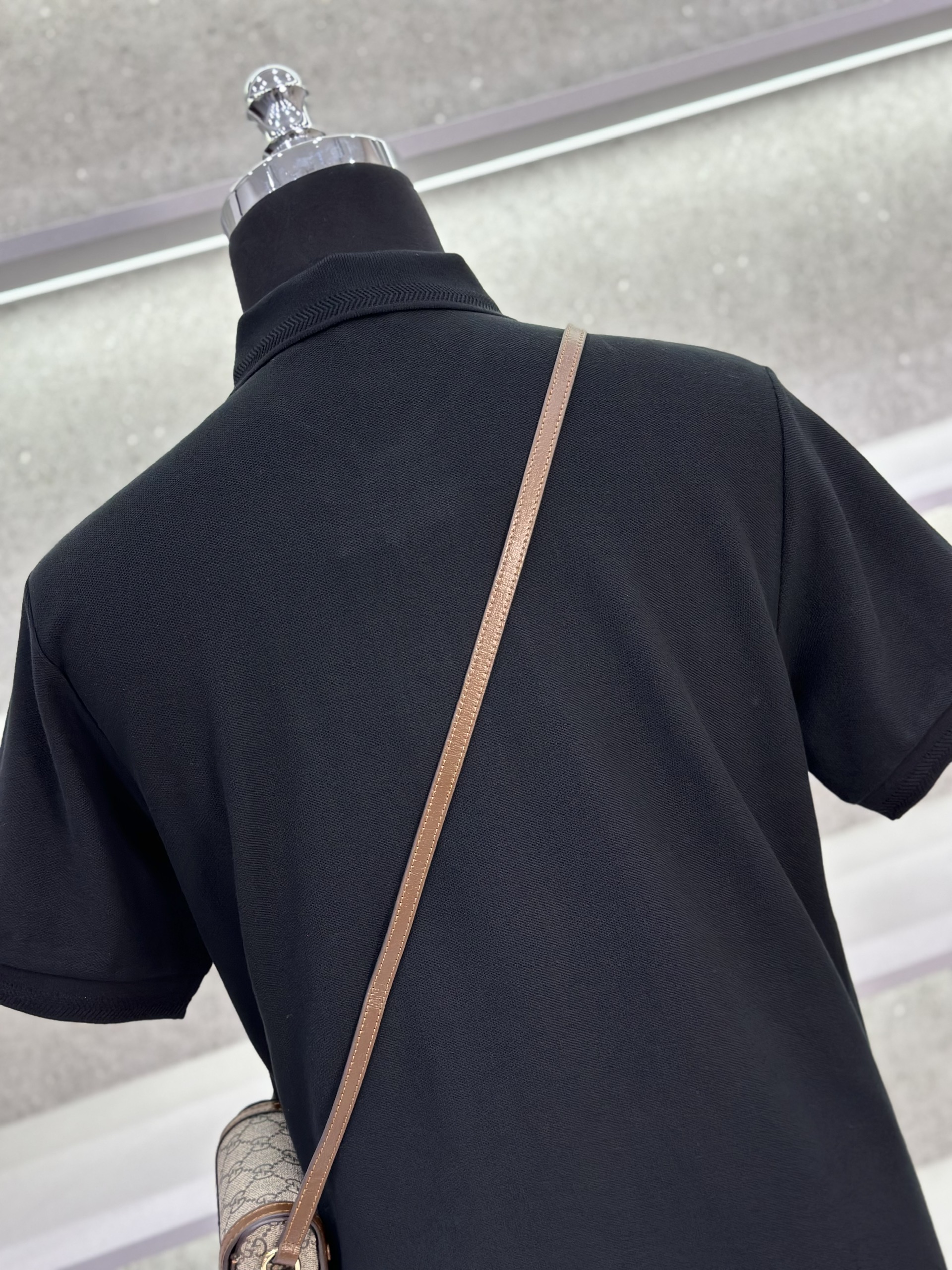 Áo polo Burberry BBR logo ngựa thêu ngực phối kẻ sọc dọc khuy Like Auth 1-1 on web VTN