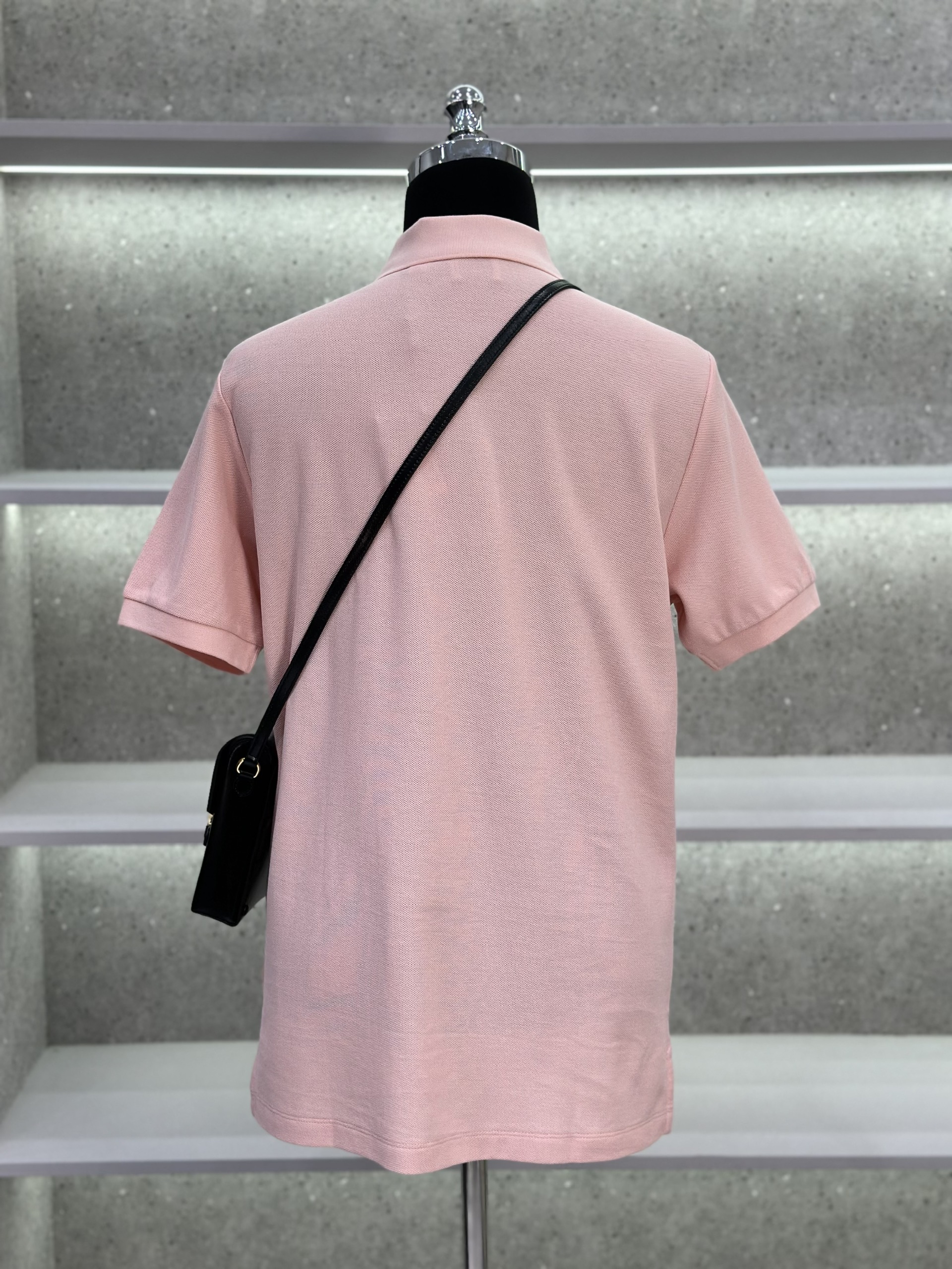 Áo polo Burberry BBR logo ngựa thêu ngực phối kẻ sọc dọc khuy Like Auth 1-1 on web VTN