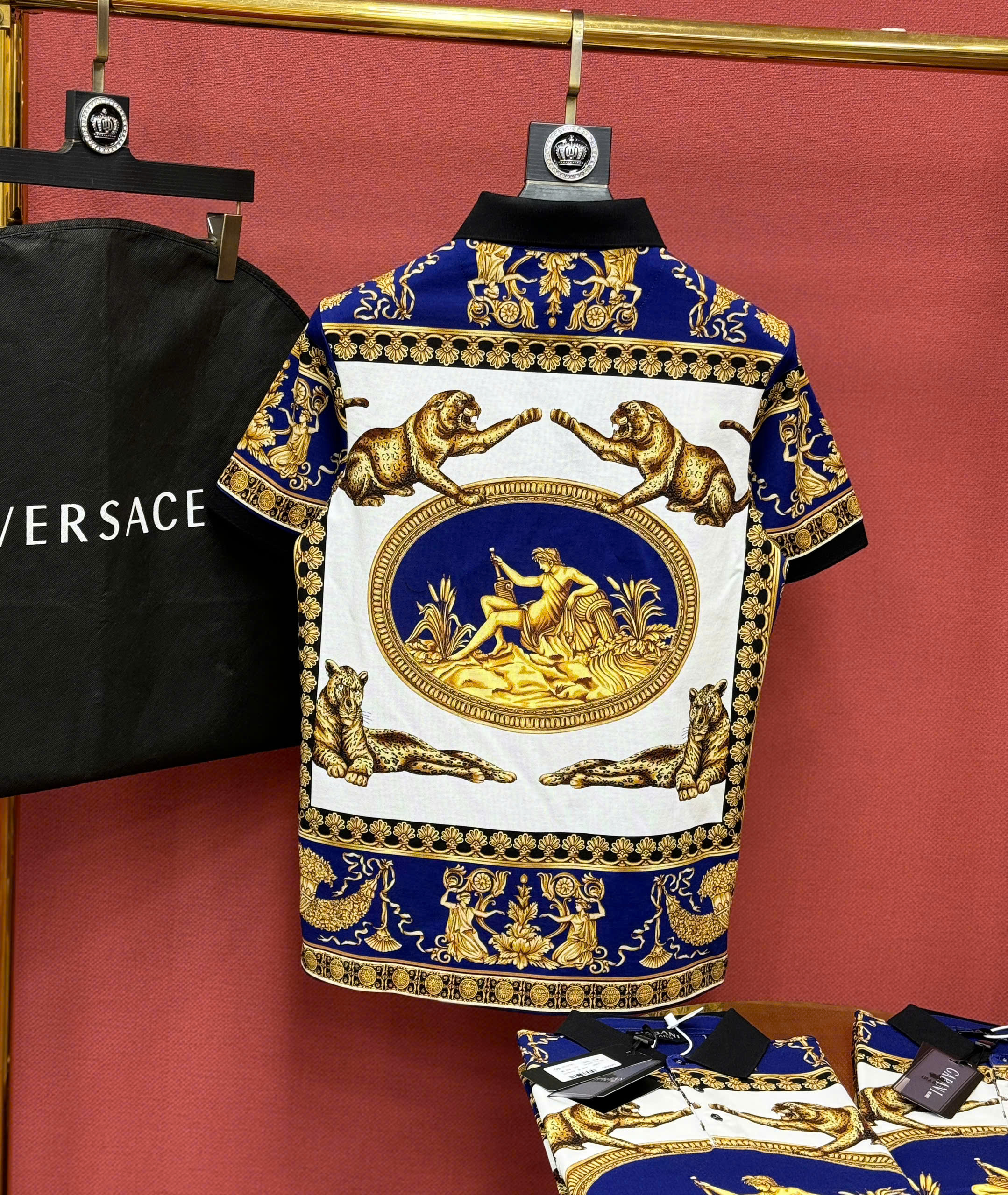 Áo polo hình Versace VS họa tiết Báo và Adam Like Auth 44-50 CD