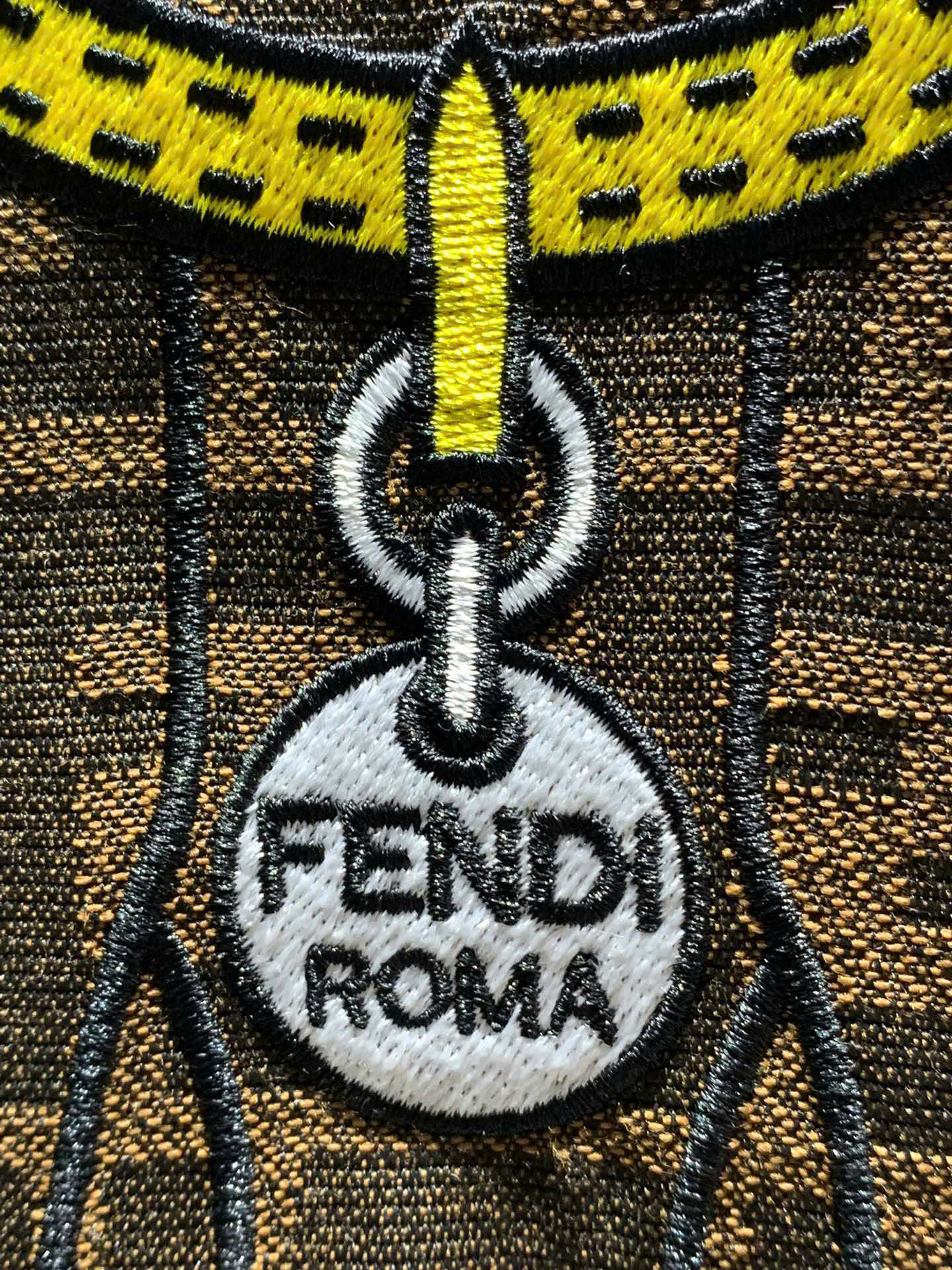 Áo phông T shirt Fendi Roma FD logo wash hình Cún đeo vòng ngực Like Auth S-L DDT