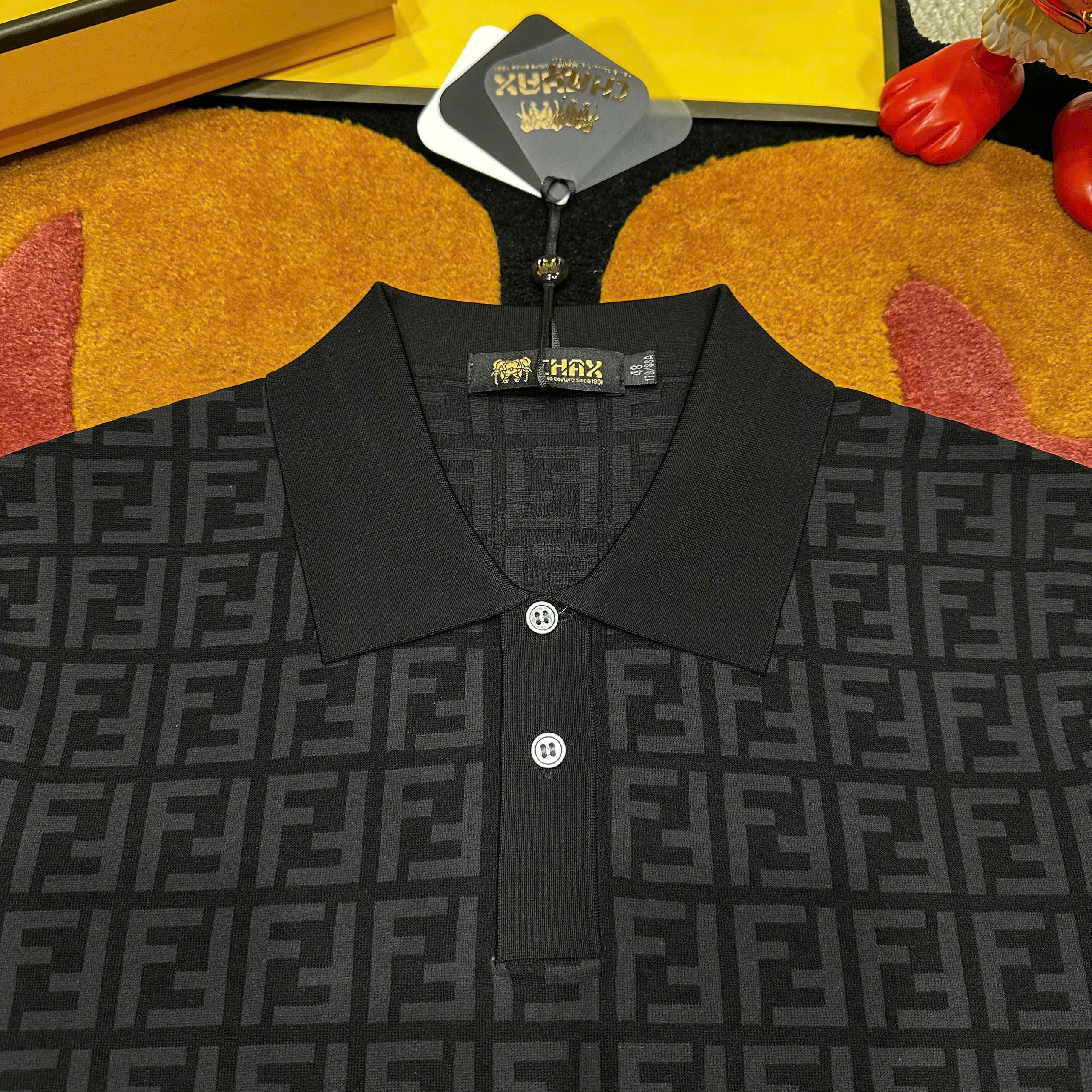 Áo polo Fendi FD logo full Like Auth 48-52 MK