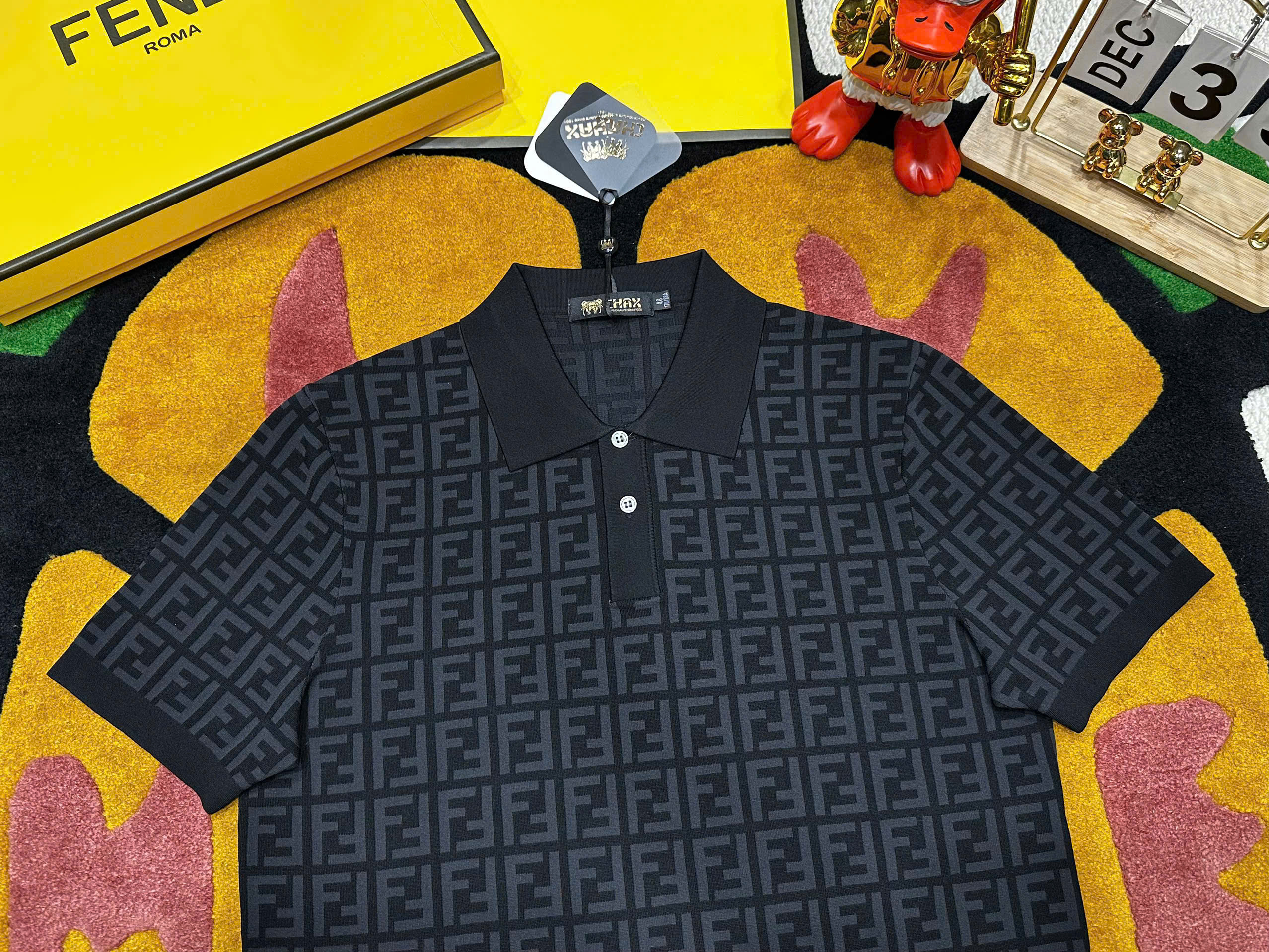 Áo polo Fendi FD logo full Like Auth 48-52 MK