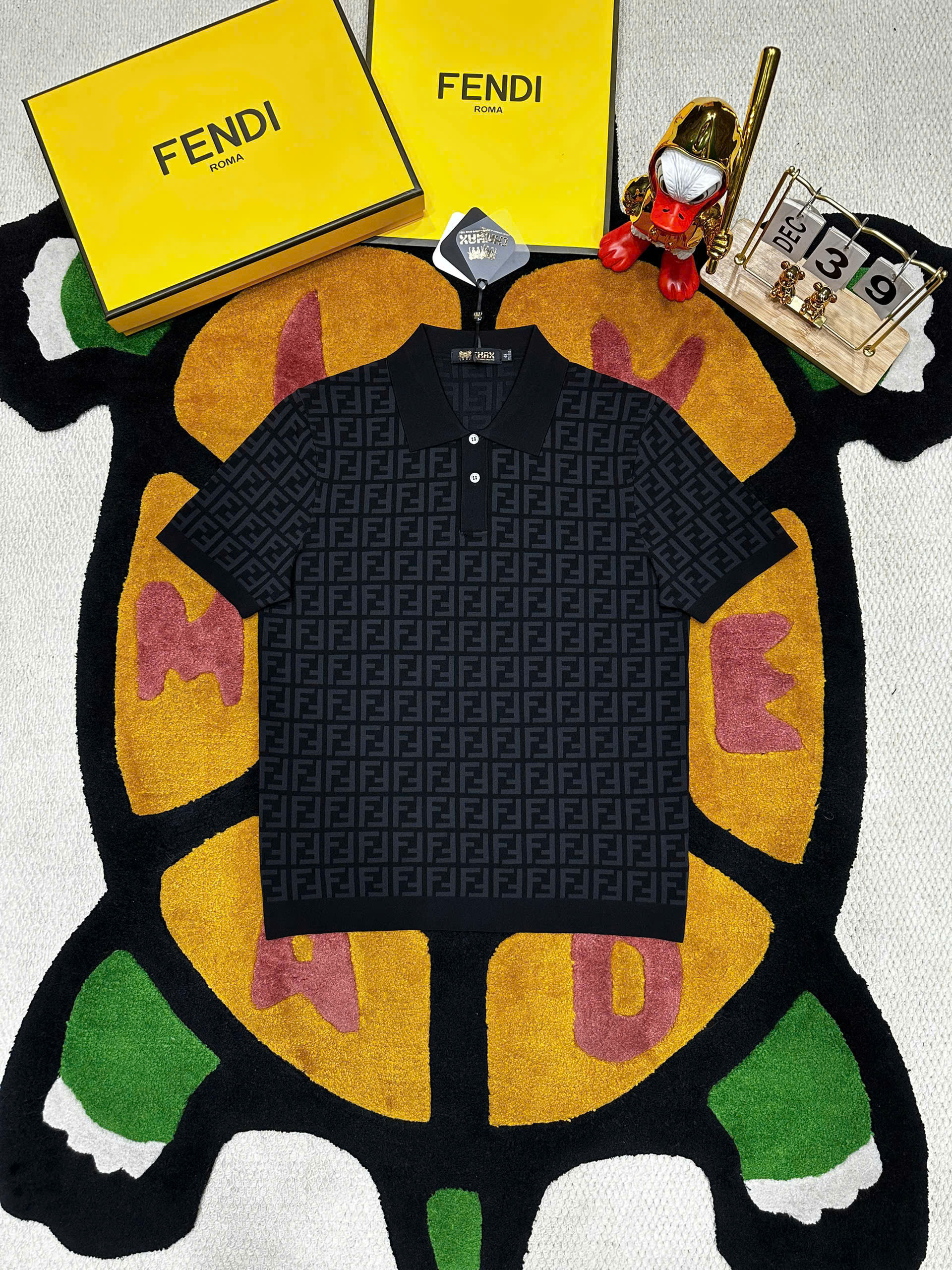 Áo polo Fendi FD logo full Like Auth 48-52 MK