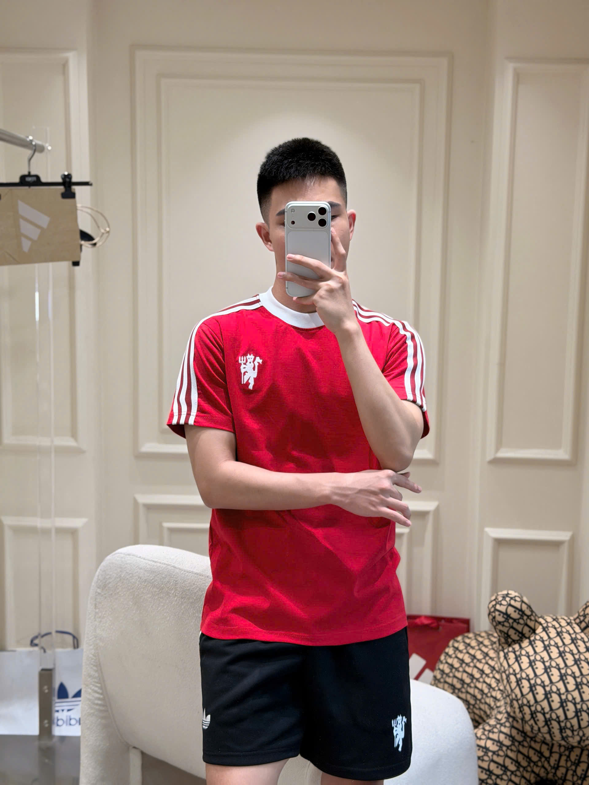 Set bộ thể thao hè Adidas kẻ sọc vai logo thêu ngực Like Auth S-XL MK