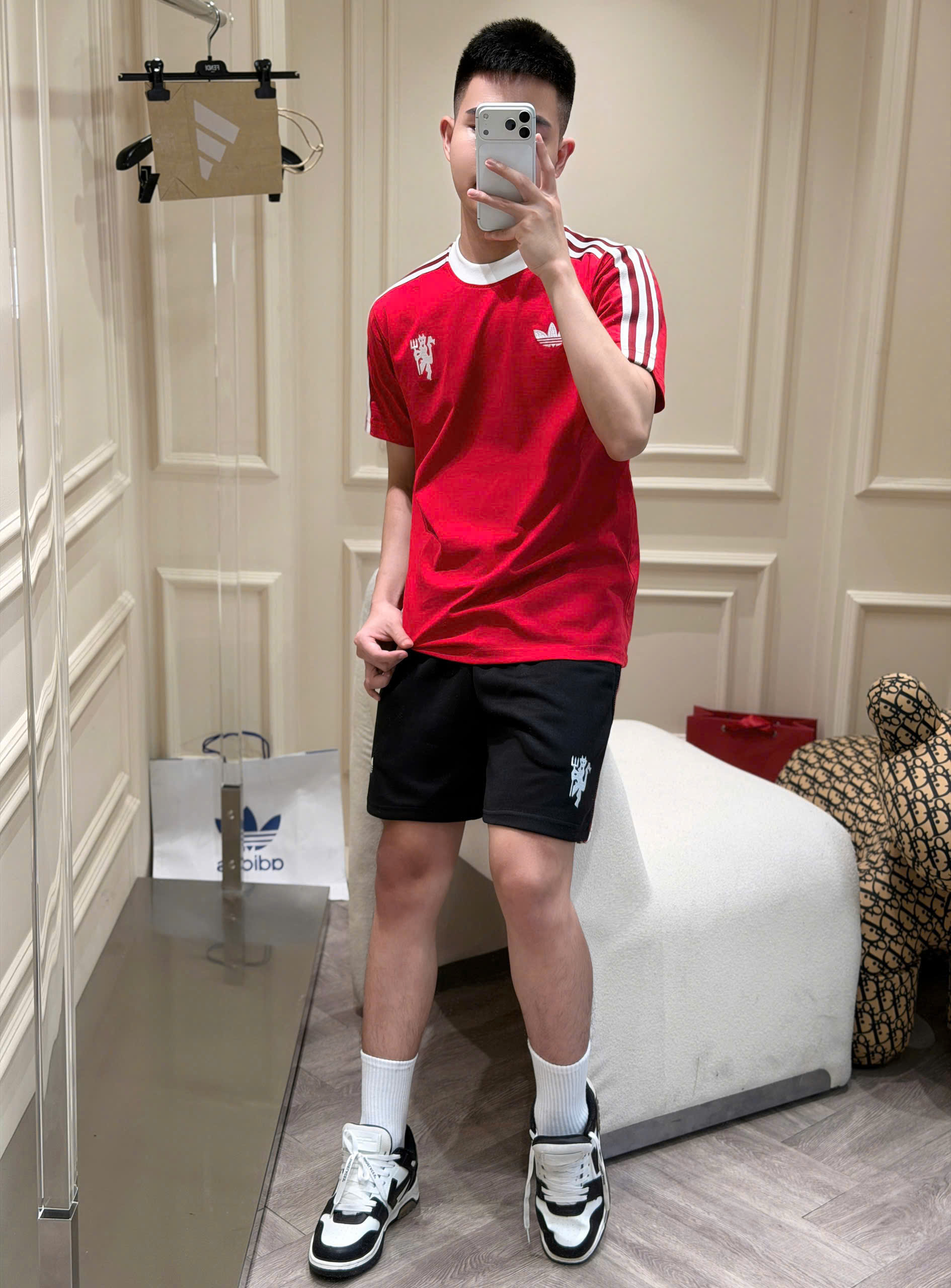 Set bộ thể thao hè Adidas kẻ sọc vai logo thêu ngực Like Auth S-XL MK