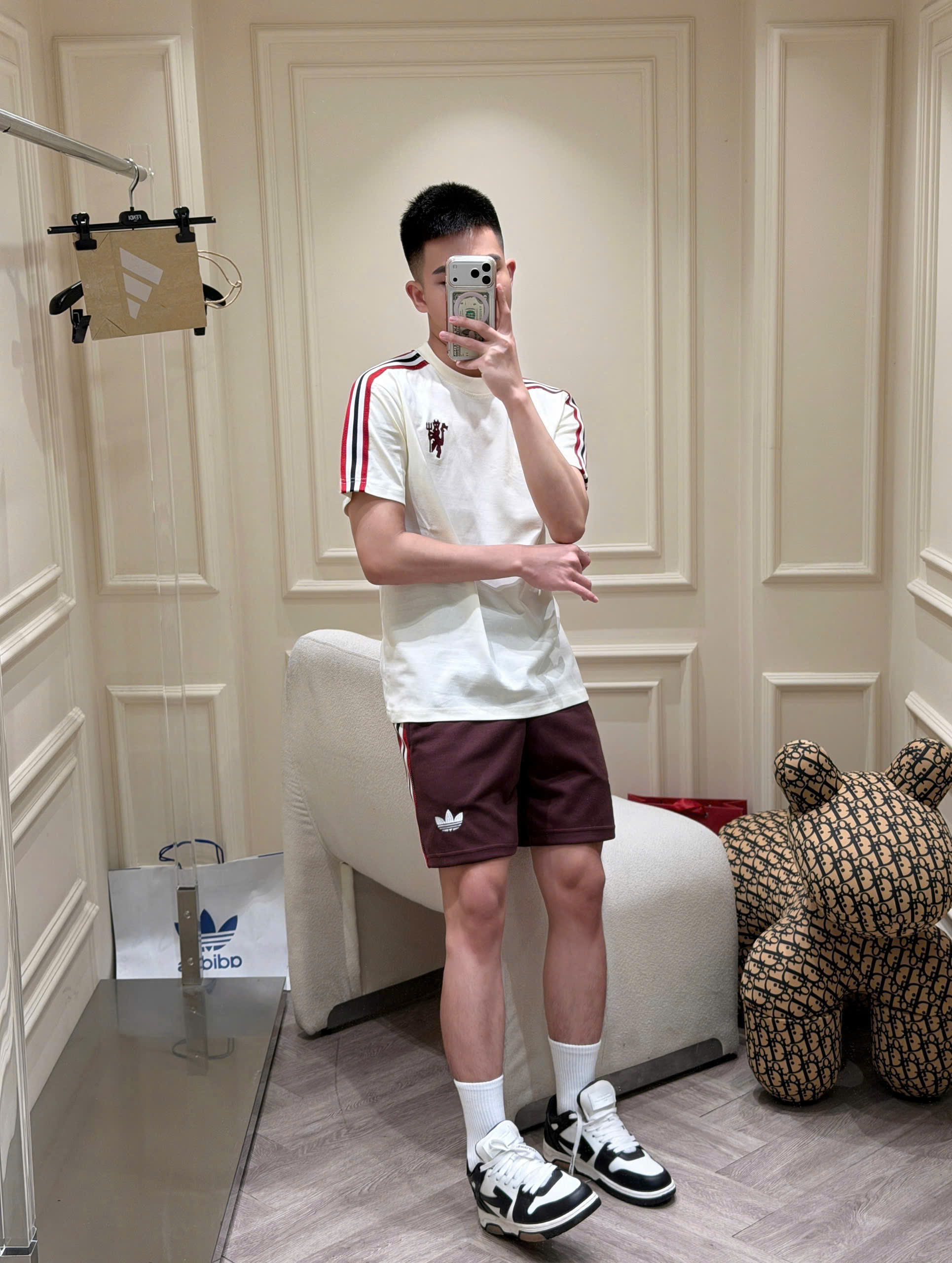 Set bộ thể thao hè Adidas kẻ sọc vai logo thêu ngực Like Auth S-XL MK