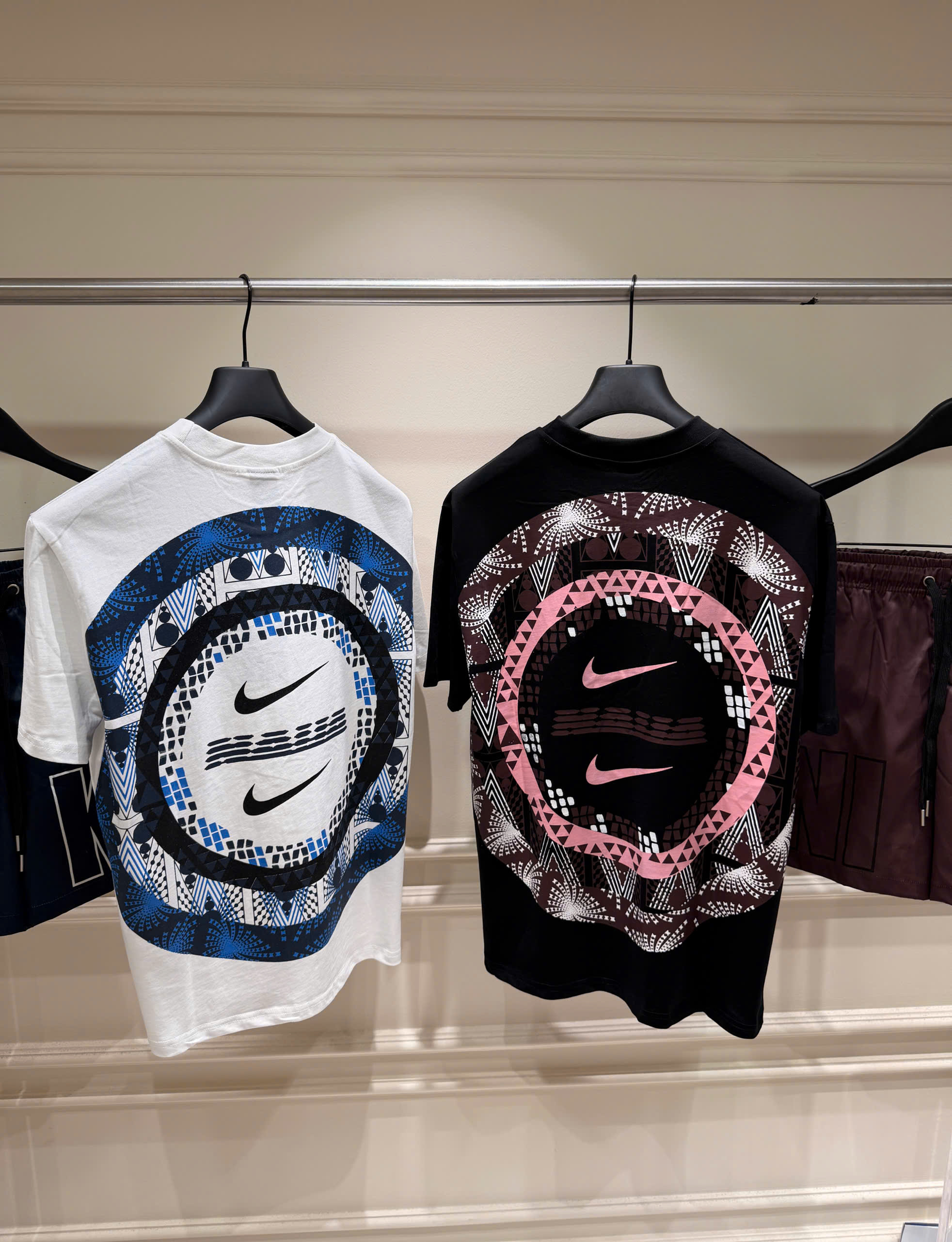 Set bộ thể thao hè Nike logo thêu ngực hình tròn sau lưng Like Auth S-XL NV
