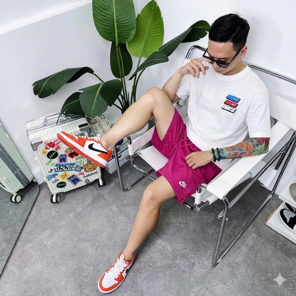 Set bộ thể thao hè Nike logo nhiều màu Like Auth S-XL NV