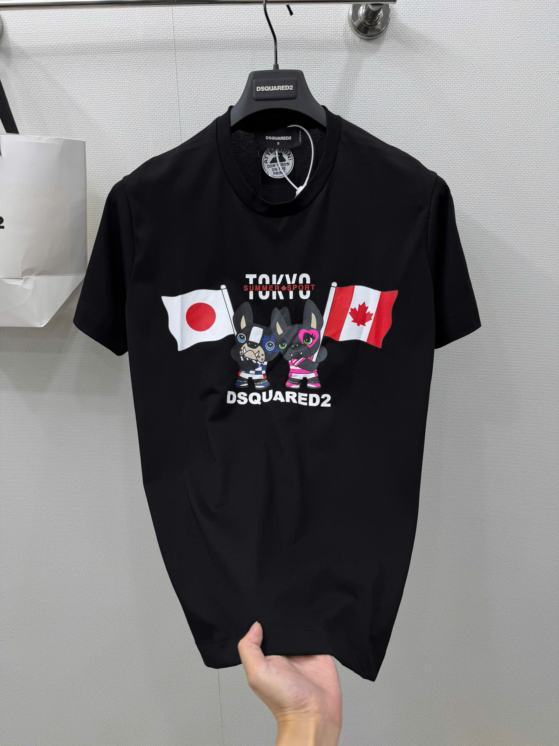 Áo phông T shirt Dsquared2 DSQ Tokyo x Canada đôi Cún Like Auth S-XL NV