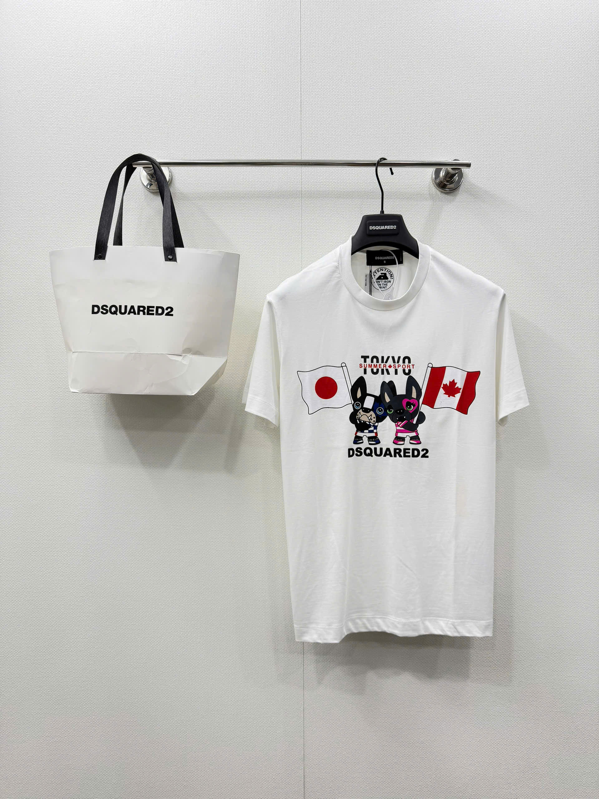 Áo phông T shirt Dsquared2 DSQ Tokyo x Canada đôi Cún Like Auth S-XL NV