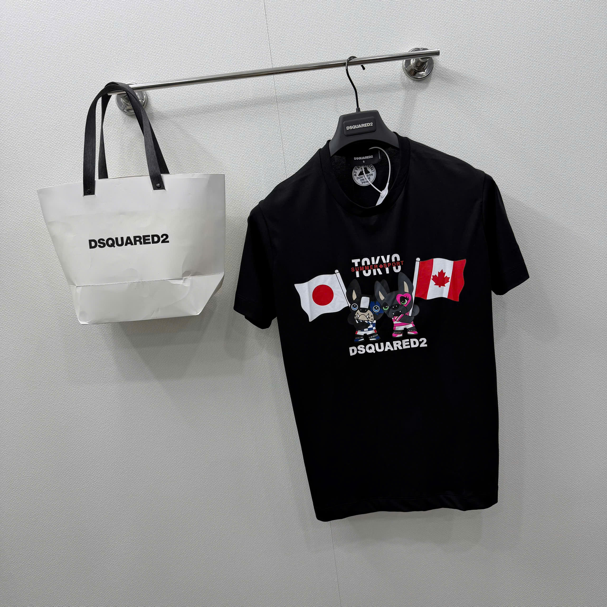 Áo phông T shirt Dsquared2 DSQ Tokyo x Canada đôi Cún Like Auth S-XL NV
