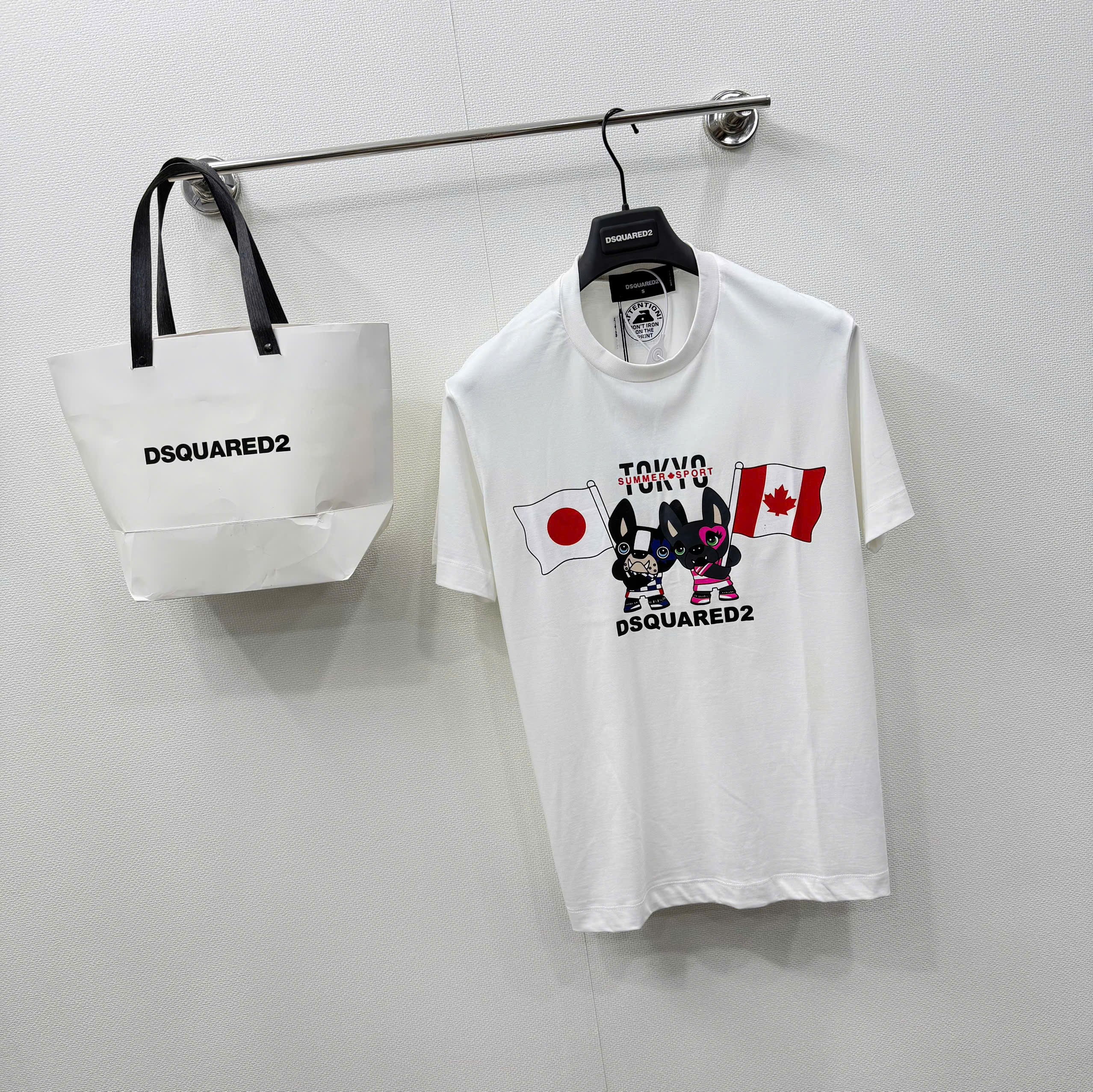 Áo phông T shirt Dsquared2 DSQ Tokyo x Canada đôi Cún Like Auth S-XL NV