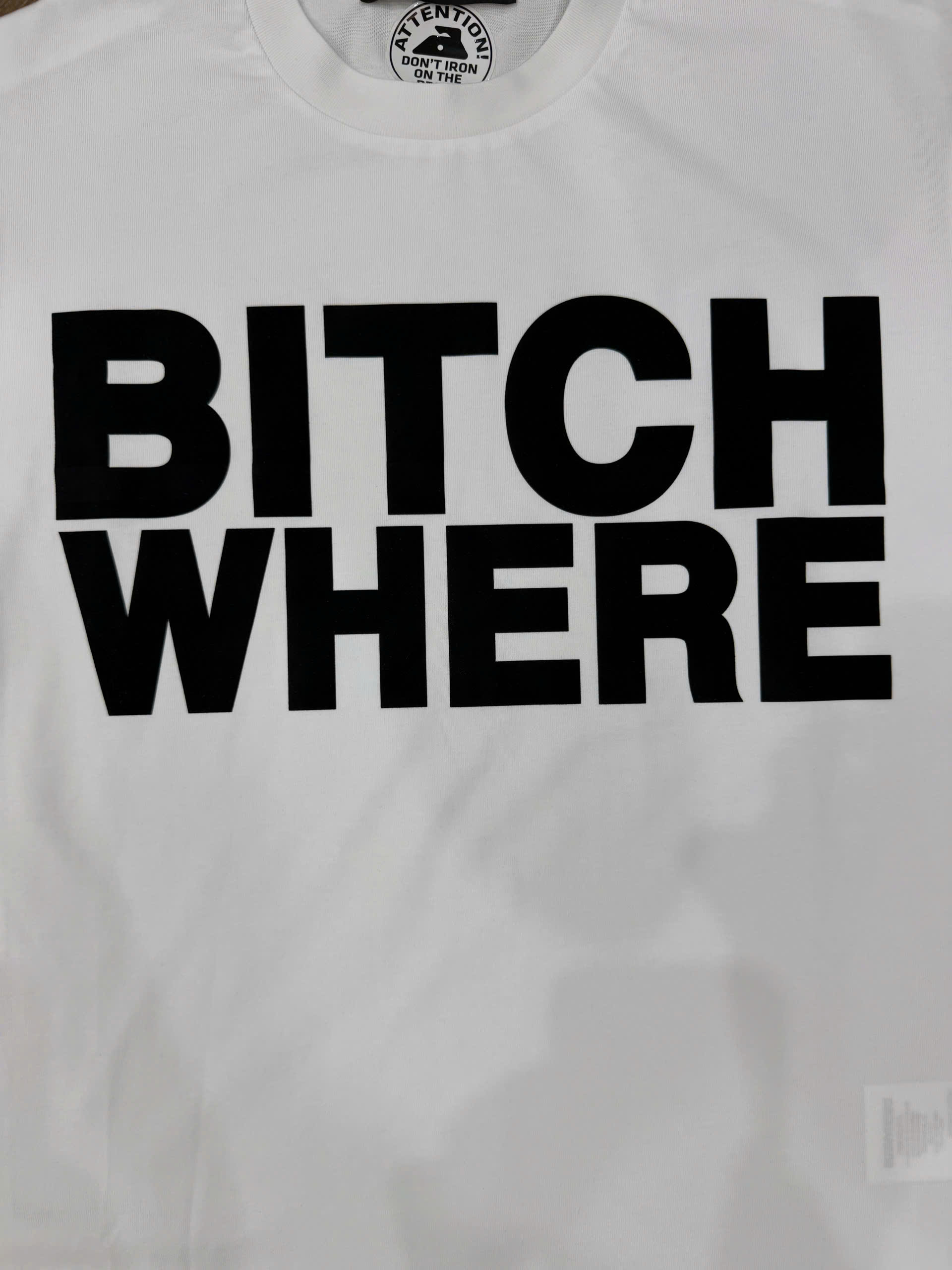 Áo phông T shirt Dsquared2 DSQ Bitch Where Like Auth XS-L NV
