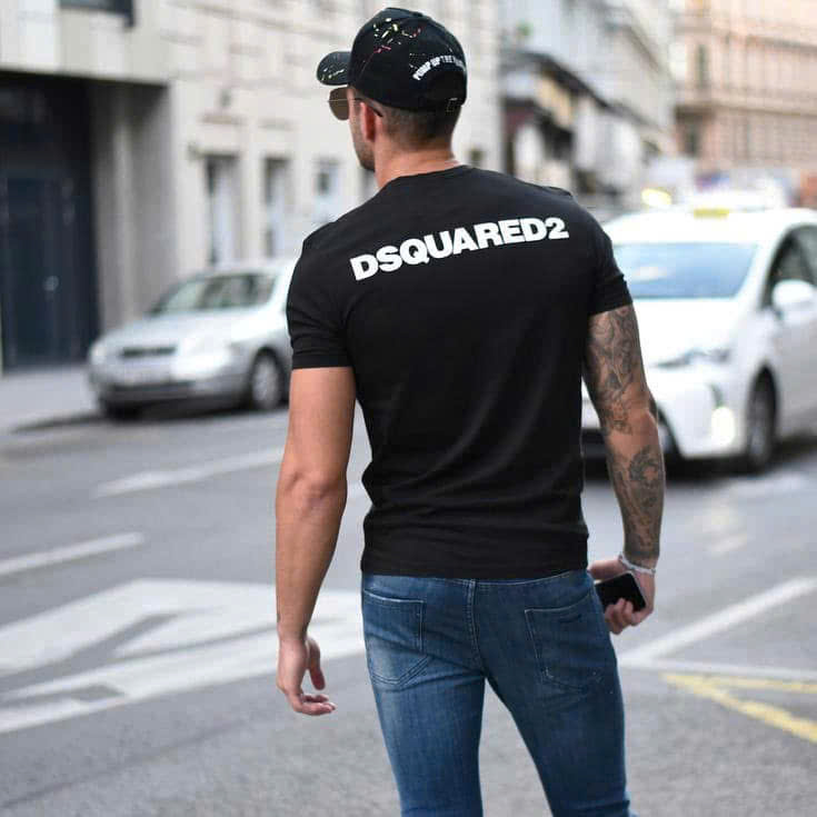 Áo phông T shirt Dsquared2 DSQ Bitch Where Like Auth XS-L NV