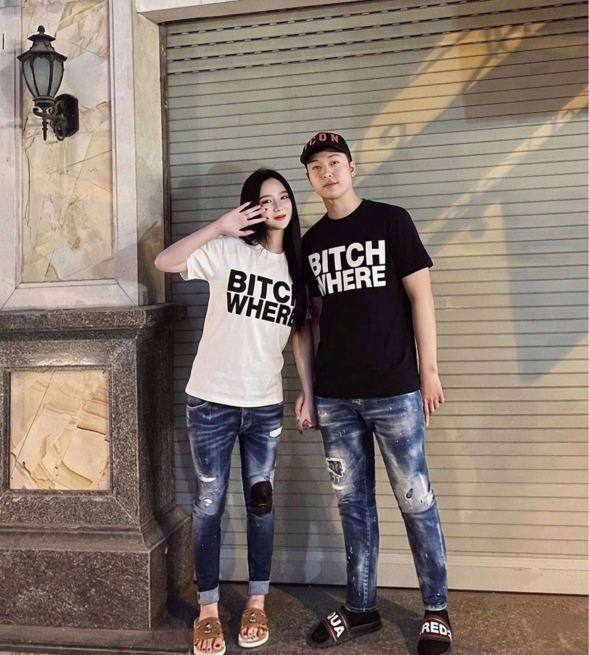 Áo phông T shirt Dsquared2 DSQ Bitch Where Like Auth XS-L NV