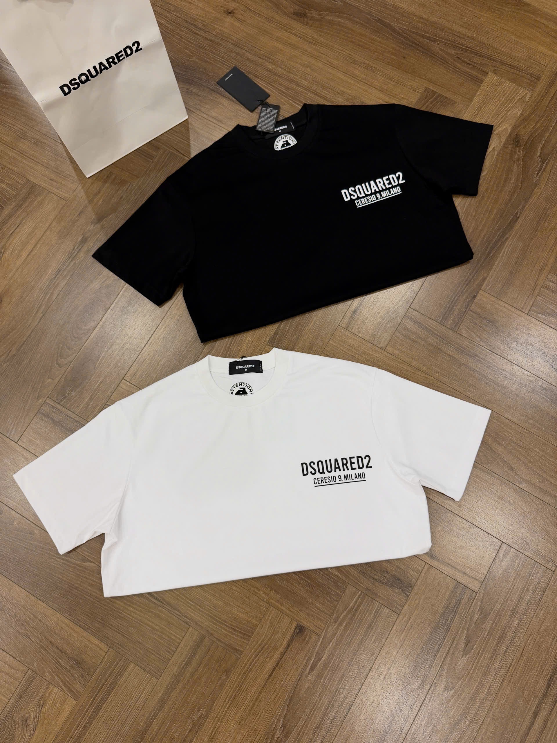 Áo phông T shirt Dsquared2 DSQ Milano logo ngực Like Auth XS-L NV