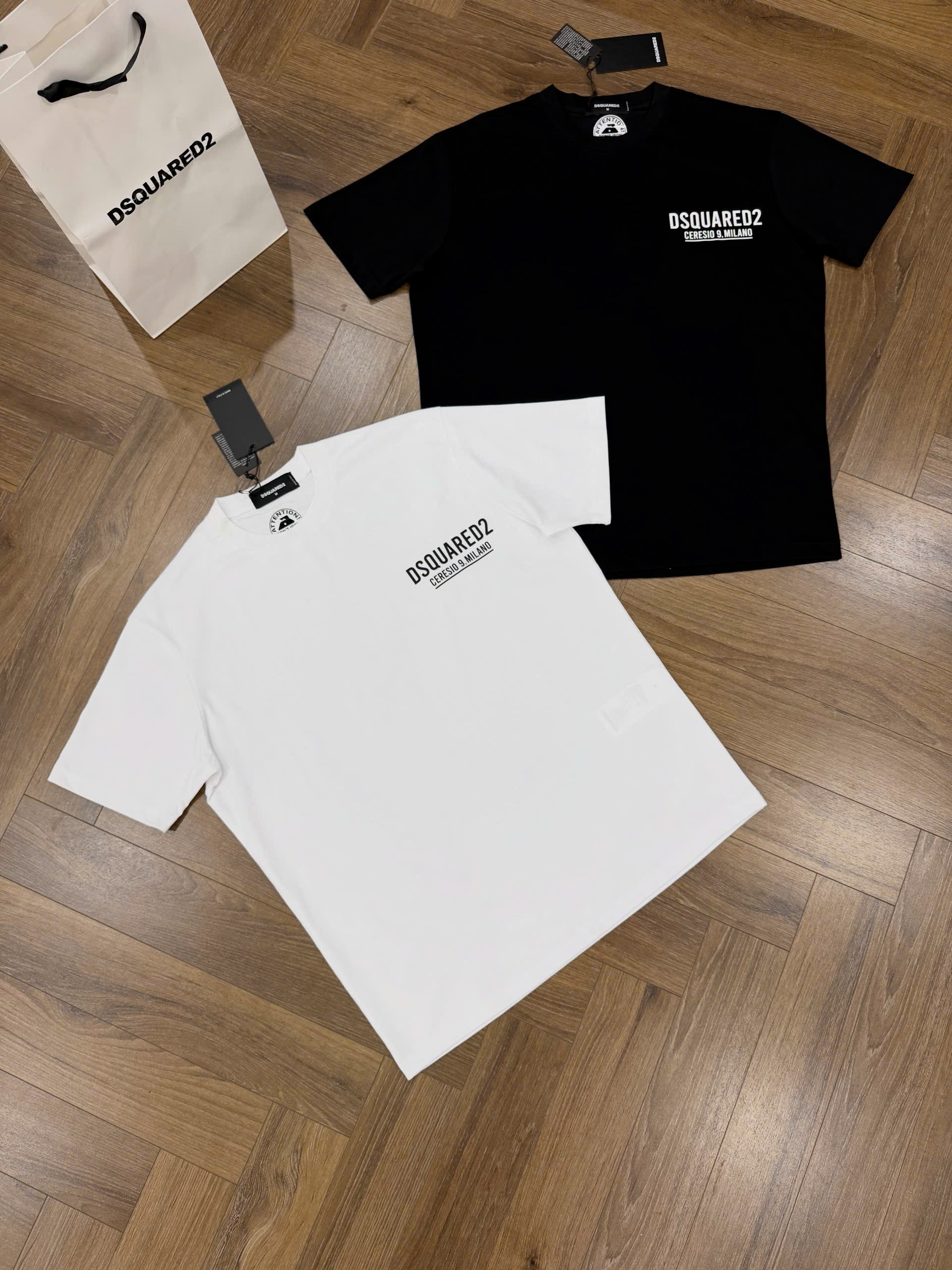 Áo phông T shirt Dsquared2 DSQ Milano logo ngực Like Auth XS-L NV