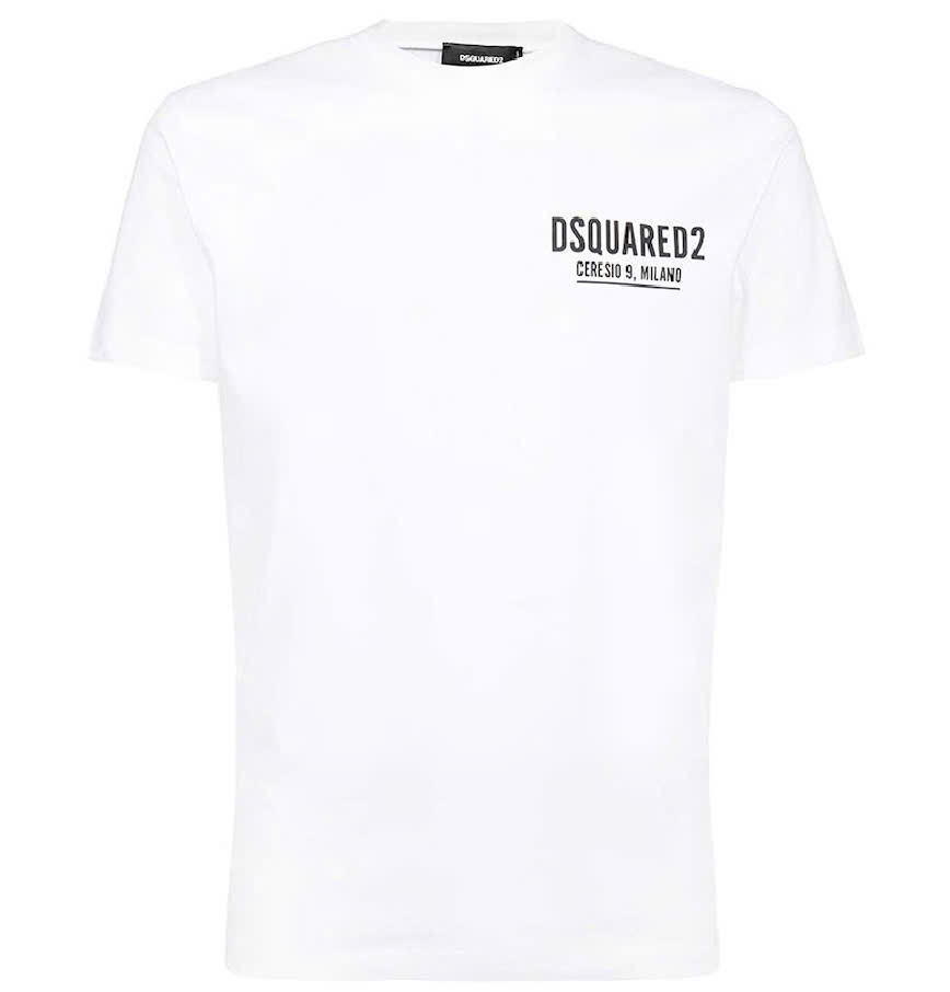 Áo phông T shirt Dsquared2 DSQ Milano logo ngực Like Auth XS-L NV