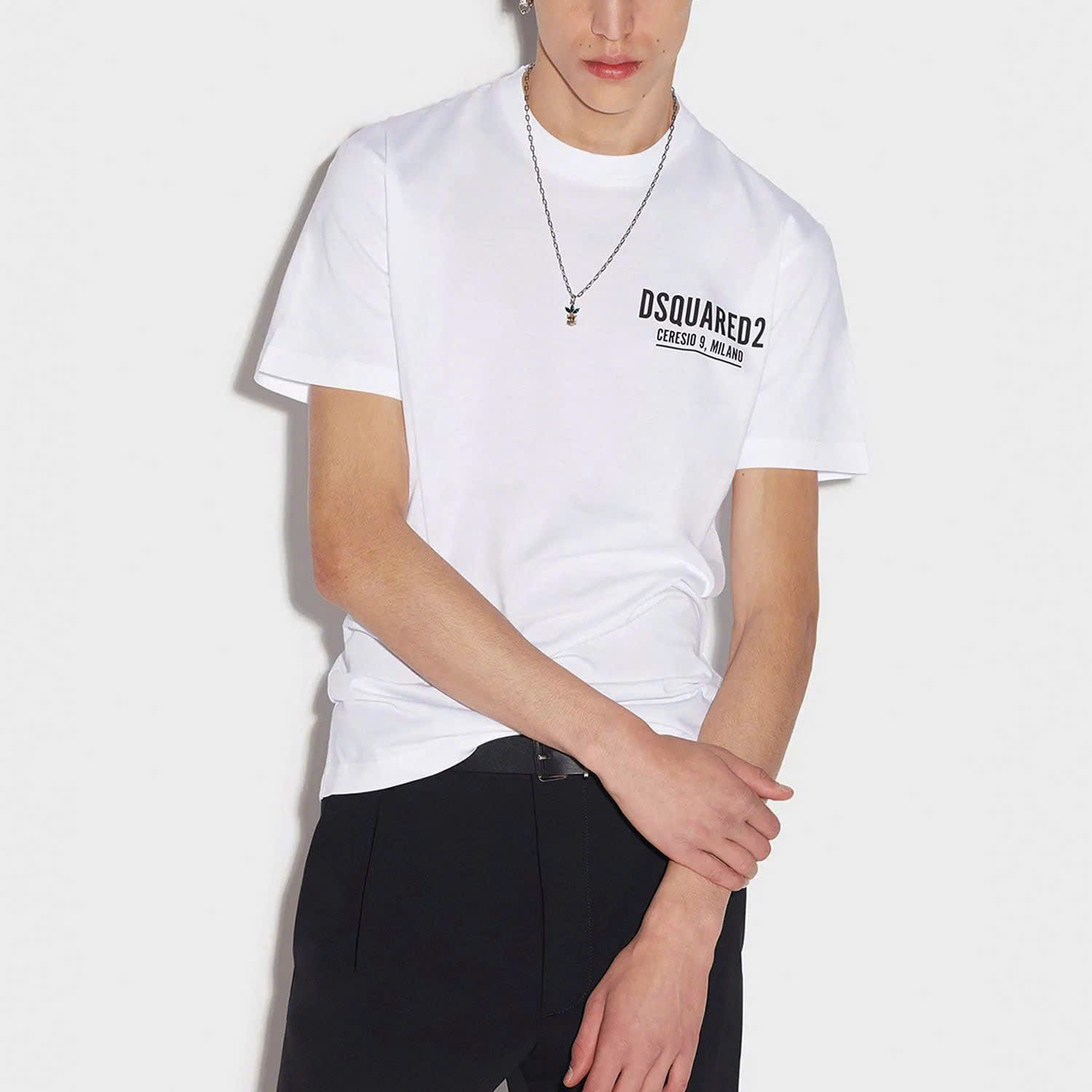 Áo phông T shirt Dsquared2 DSQ Milano logo ngực Like Auth XS-L NV