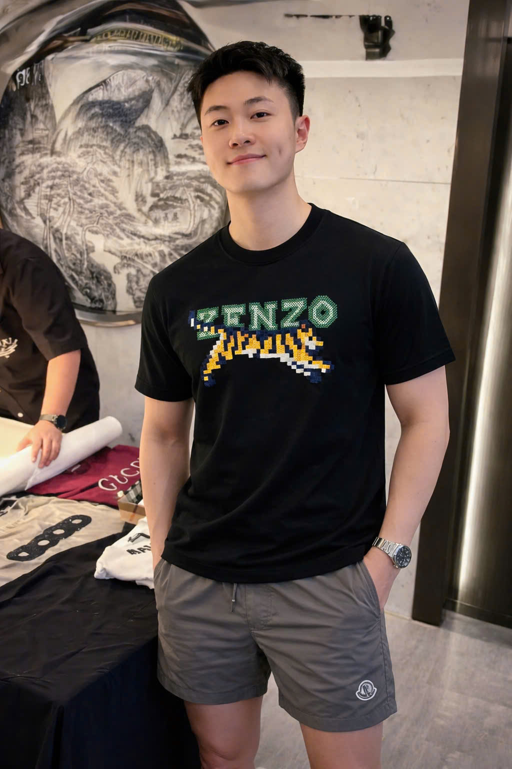 Áo phông T shirt Kenzo KZ họa tiết Hổ 3D Like Auth 44-50 CD