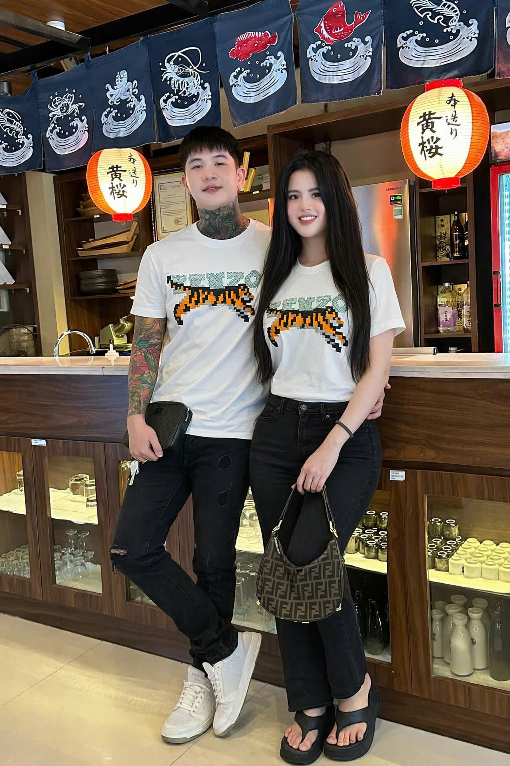 Áo phông T shirt Kenzo KZ họa tiết Hổ 3D Like Auth 44-50 CD